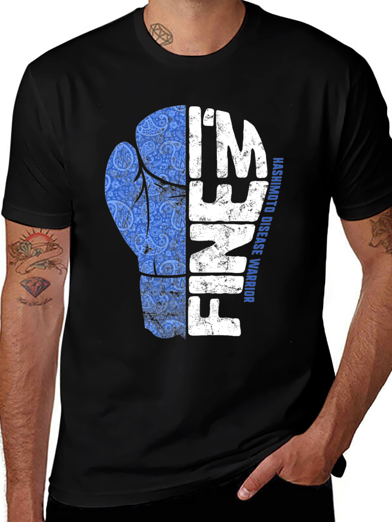 Hashimotos Disease Warrior Graphic T-Shirt