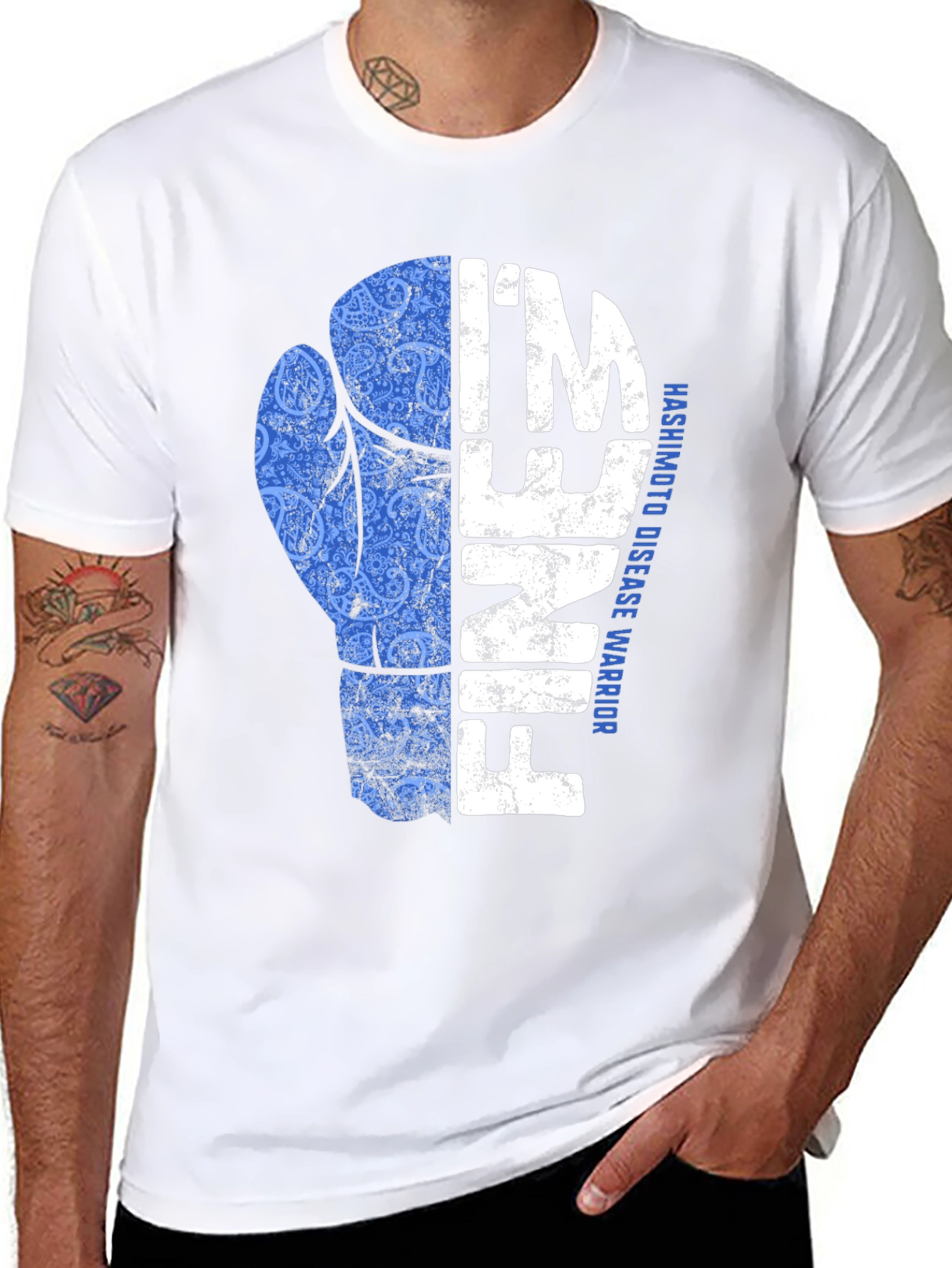 Hashimotos Disease Warrior Graphic T-Shirt