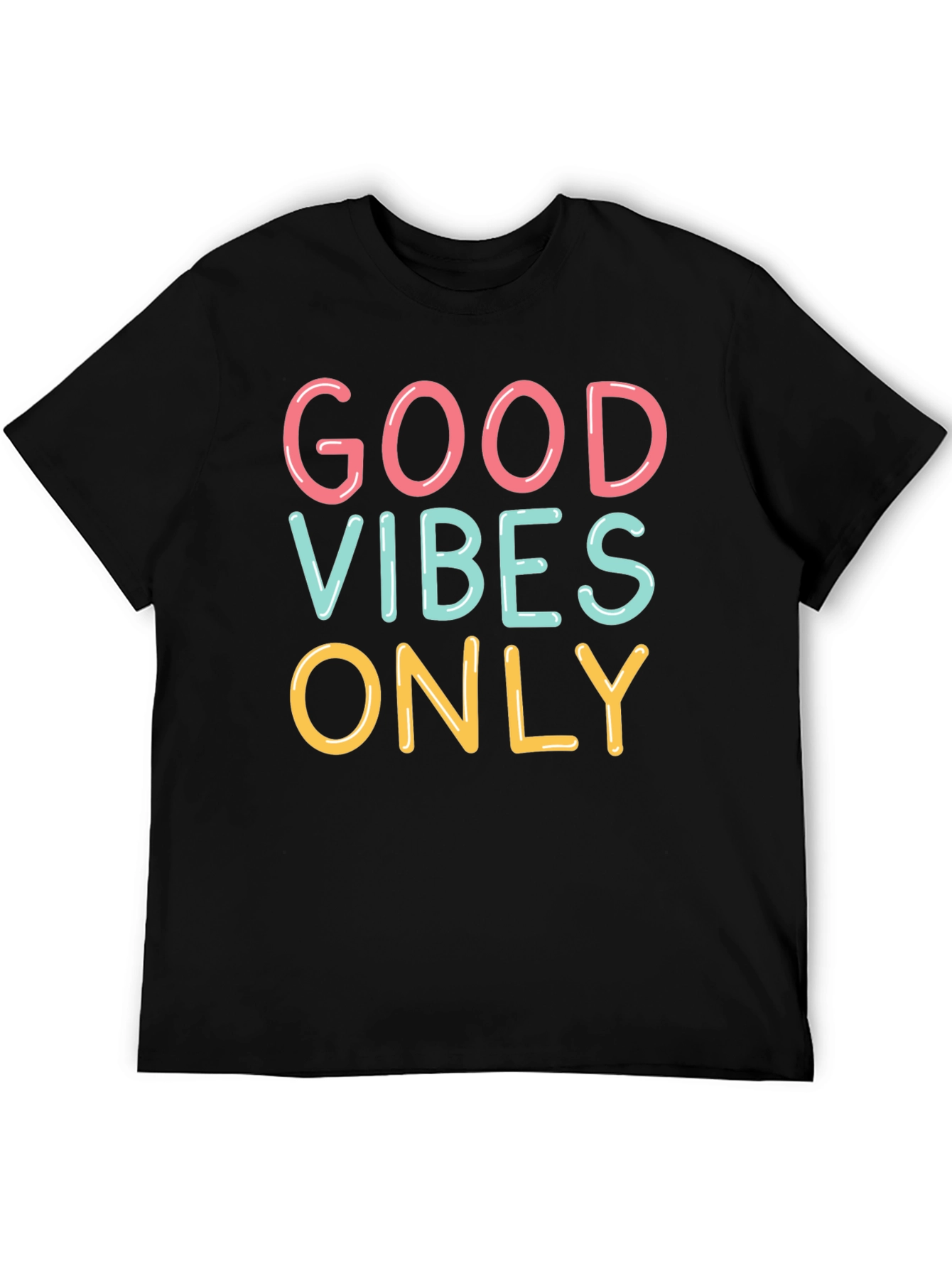 Good Vibes Only Graphic Tee - Black Unisex T-Shirt
