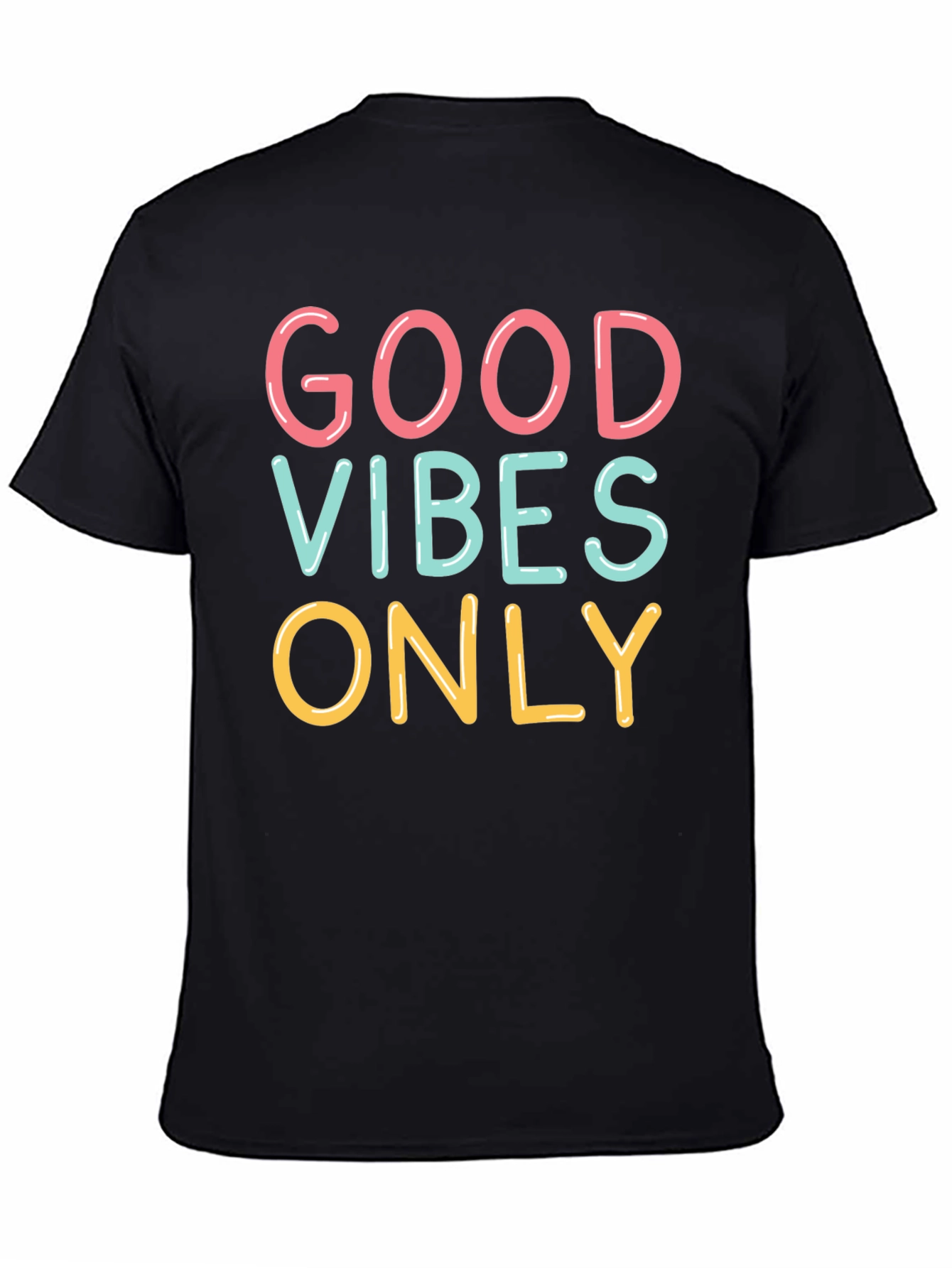 Good Vibes Only Graphic Tee - Black Unisex T-Shirt