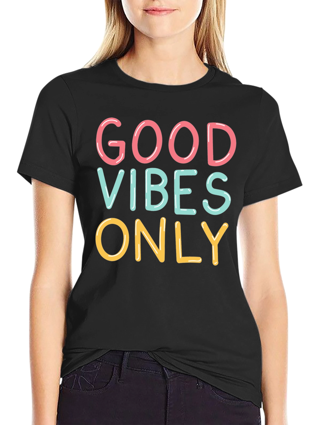 Good Vibes Only Graphic Tee - Black Unisex T-Shirt