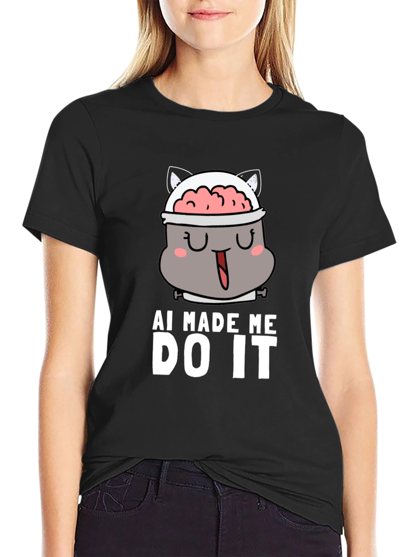 AI Made Me Do It - Funny Graphic T-Shirt