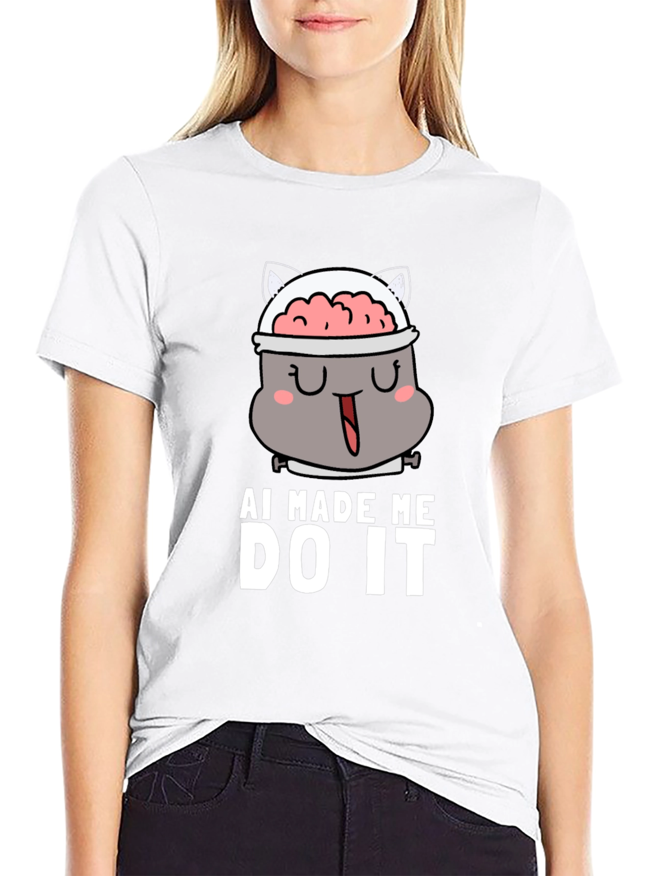 AI Made Me Do It - Funny Graphic T-Shirt