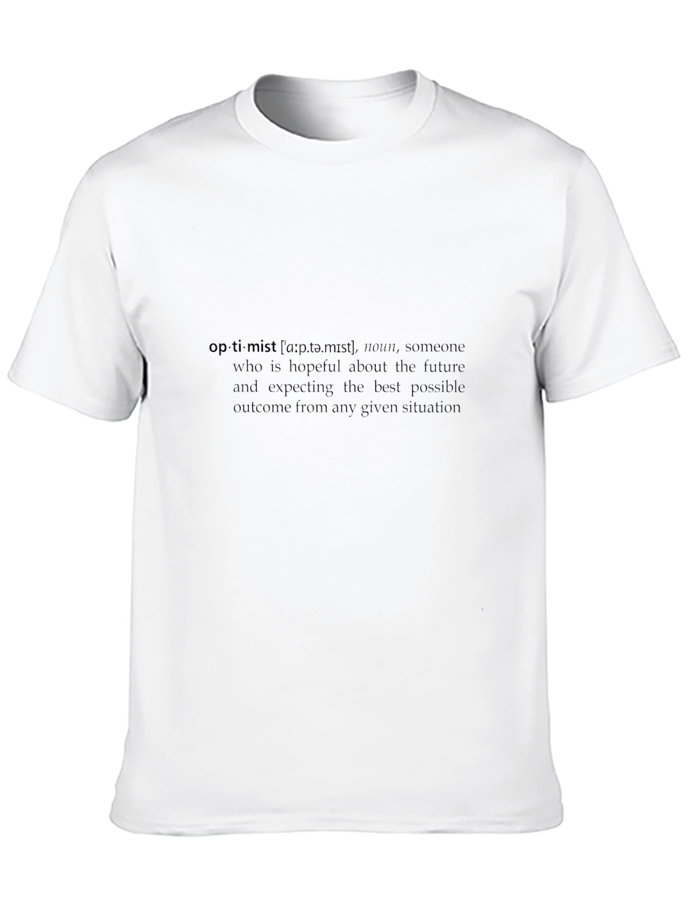 Optimist Definition Graphic T-Shirt