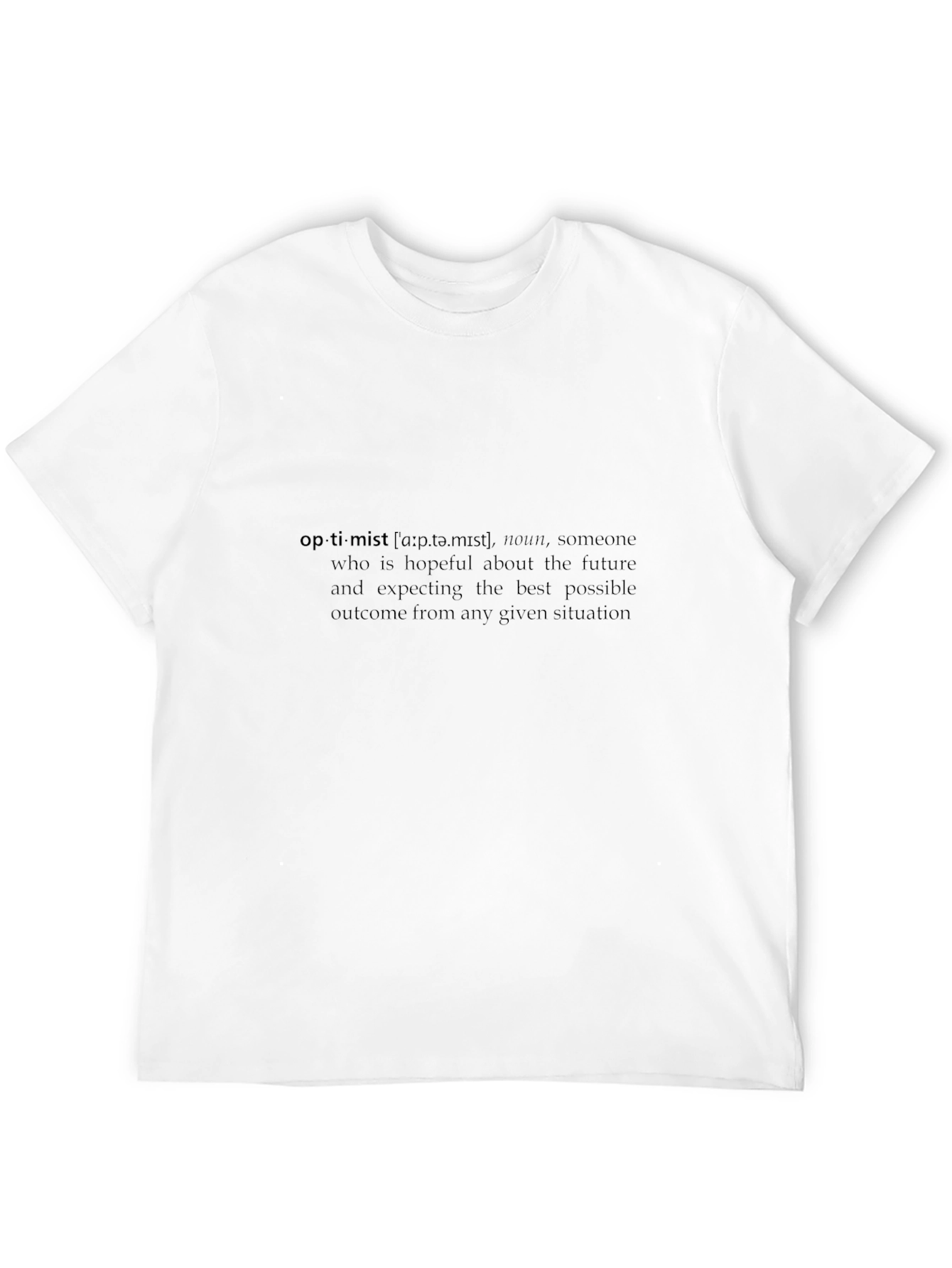 Optimist Definition Graphic T-Shirt
