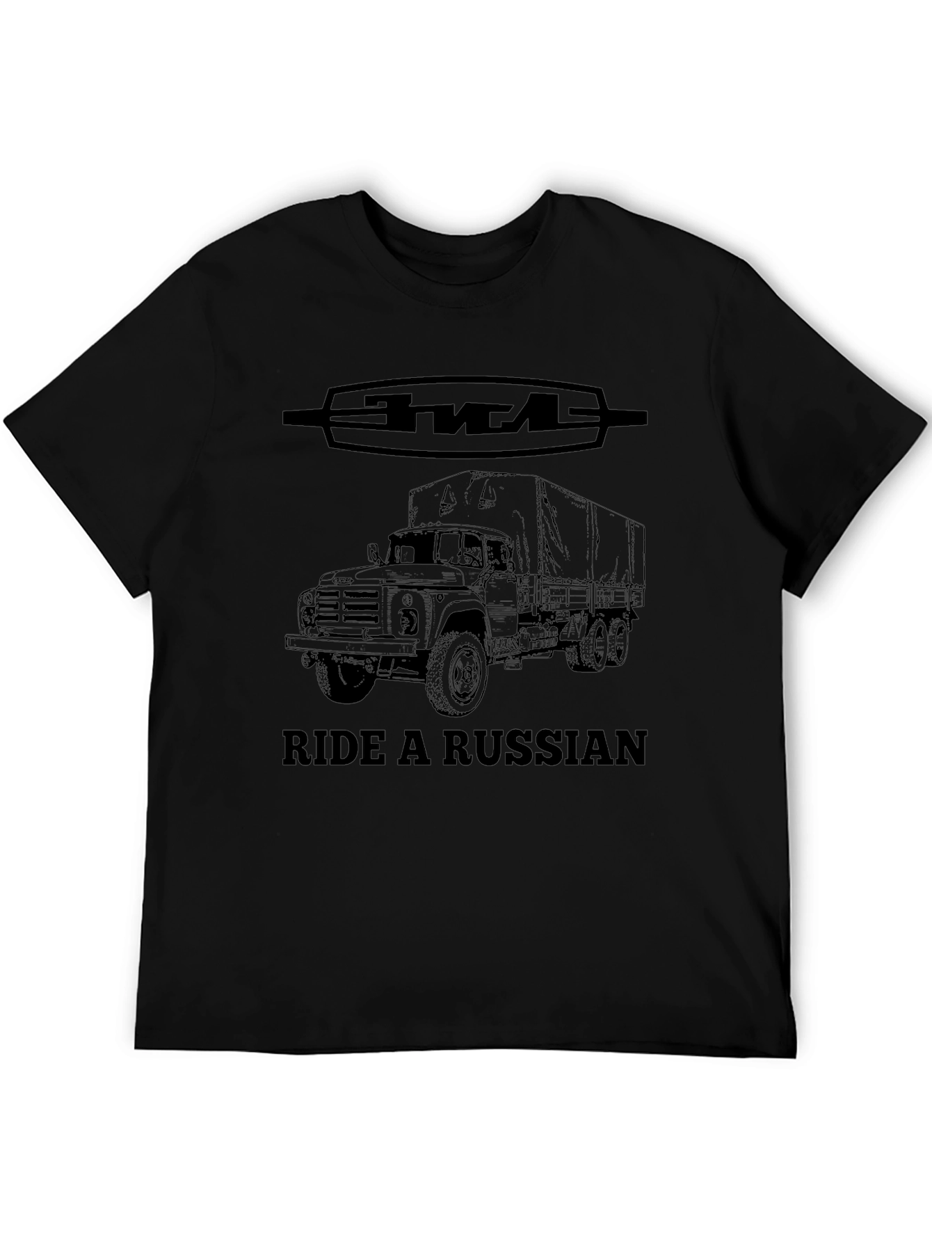 Ride a Russian Truck T-Shirt - Black