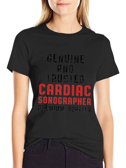 Cardiac Sonographer Premium Quality T-Shirt
