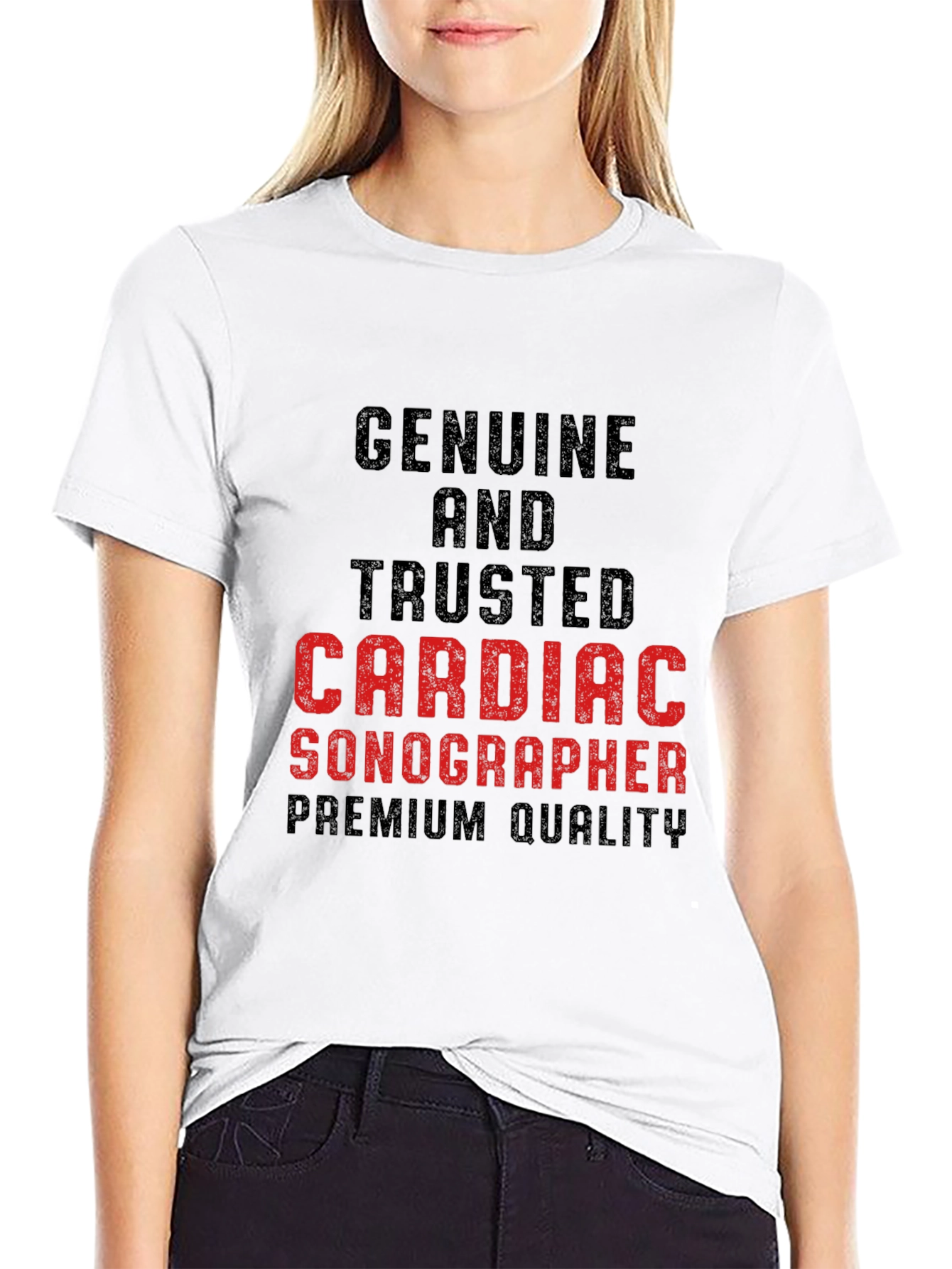 Cardiac Sonographer Premium Quality T-Shirt