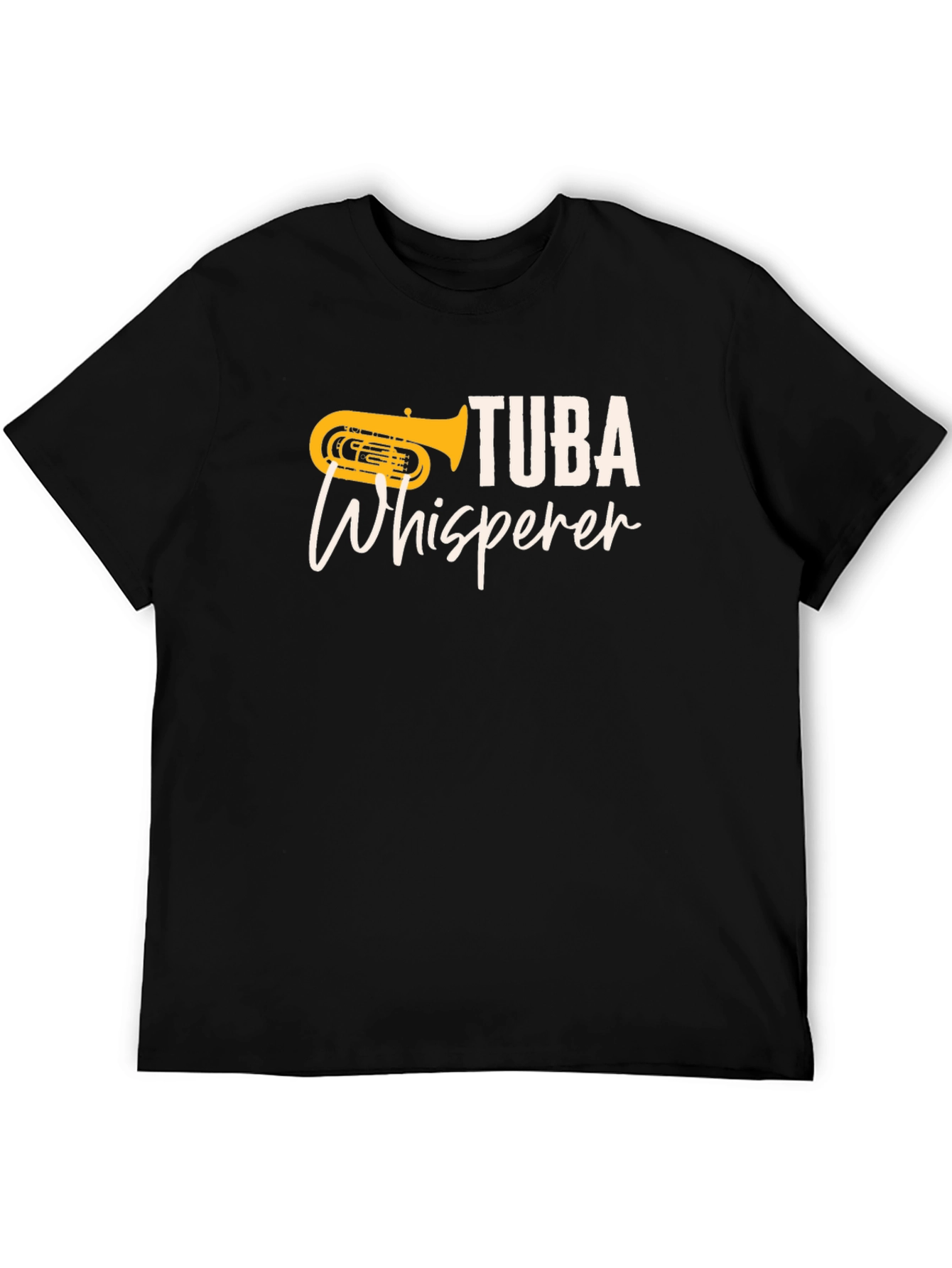 Tuba Whisperer Black T-Shirt - Music Lover Tee