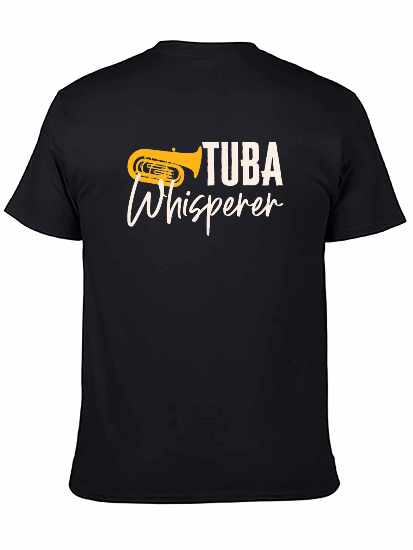 Tuba Whisperer Black T-Shirt - Music Lover Tee