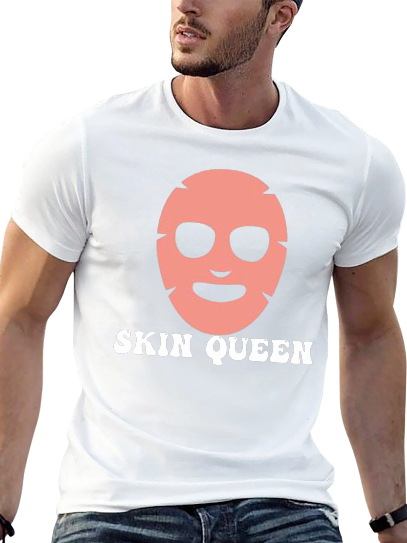 Skin Queen Graphic Tee - Black Cotton T-Shirt