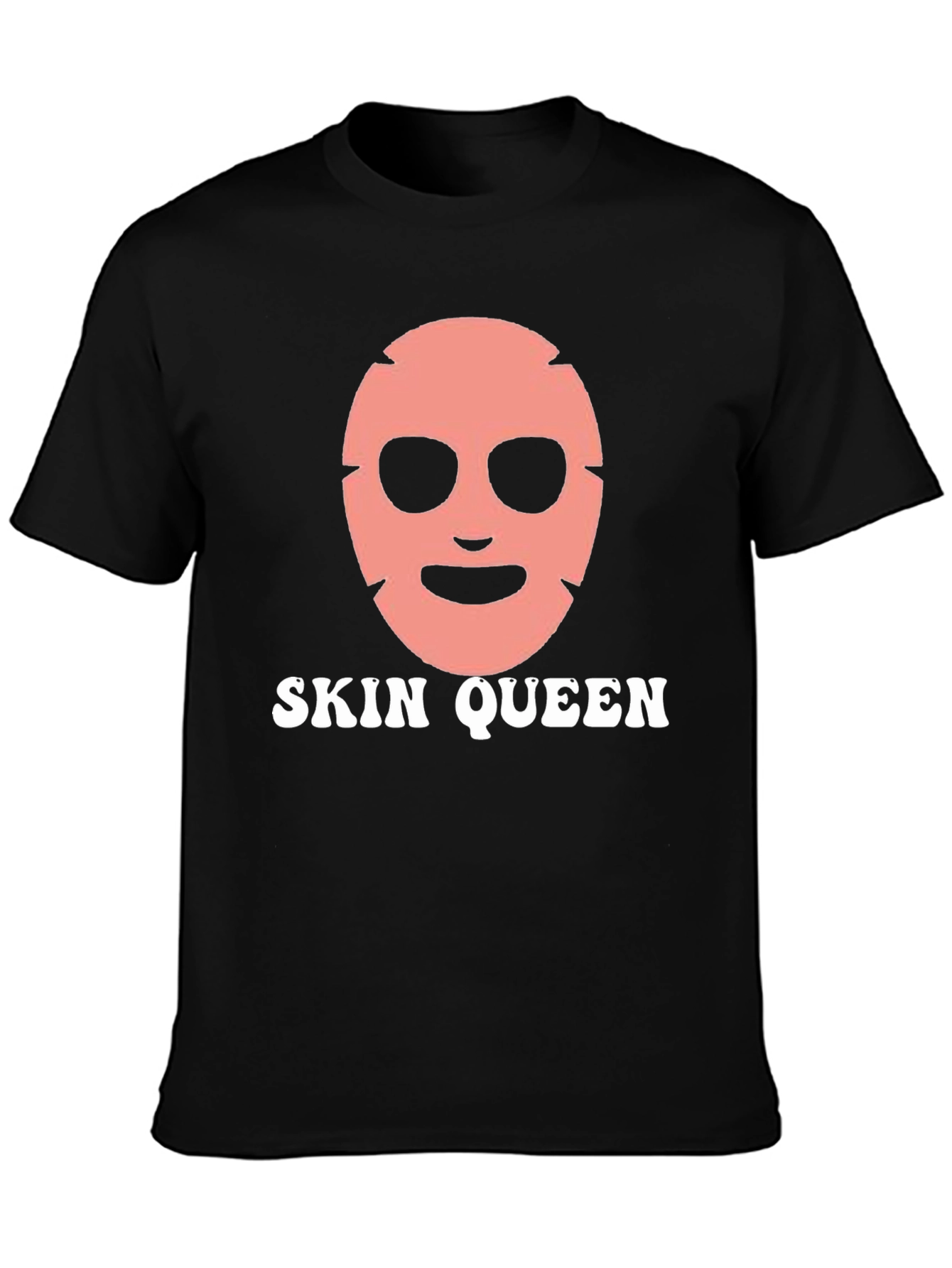 Skin Queen Graphic Tee - Black Cotton T-Shirt