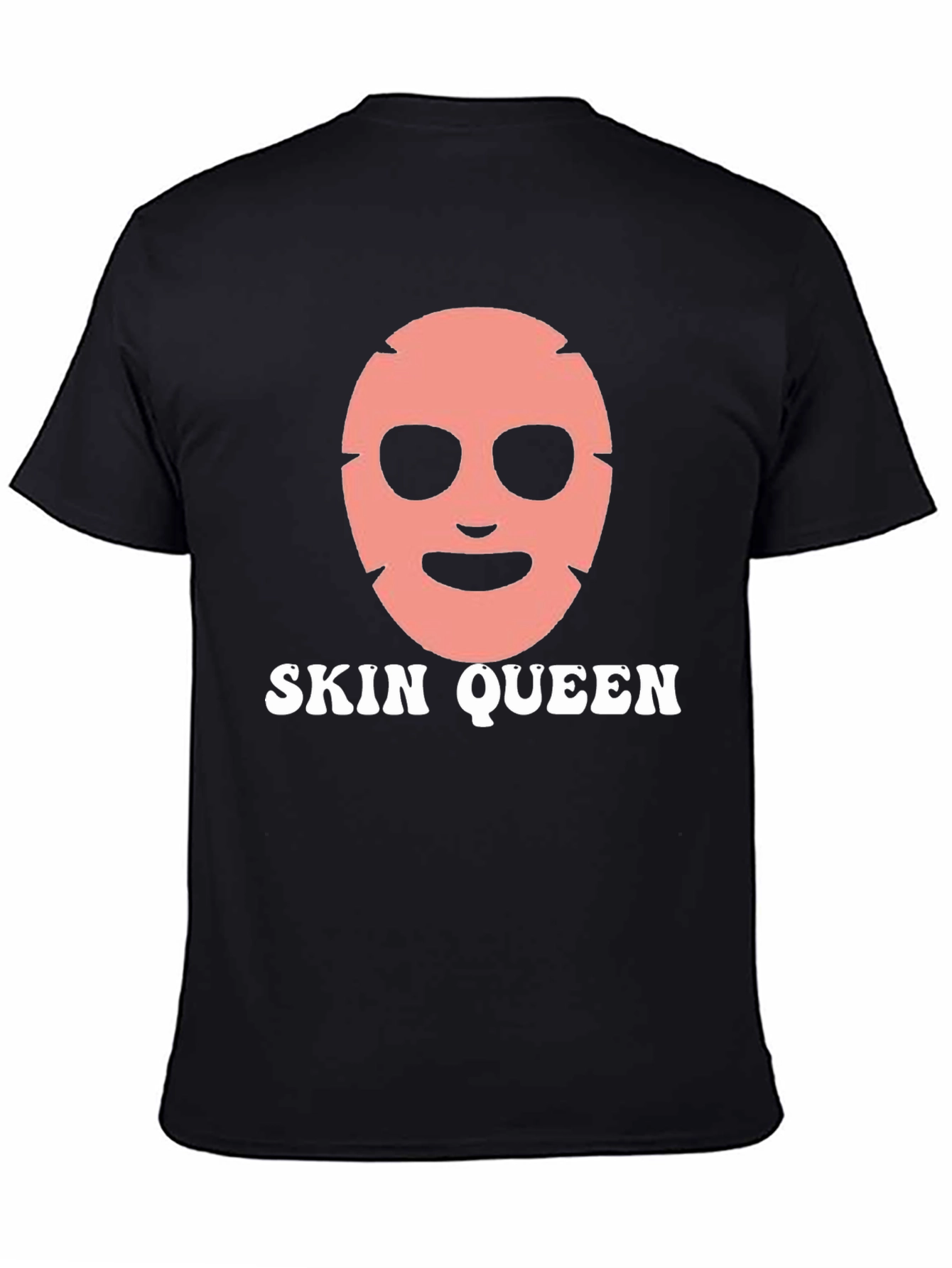 Skin Queen Graphic Tee - Black Cotton T-Shirt