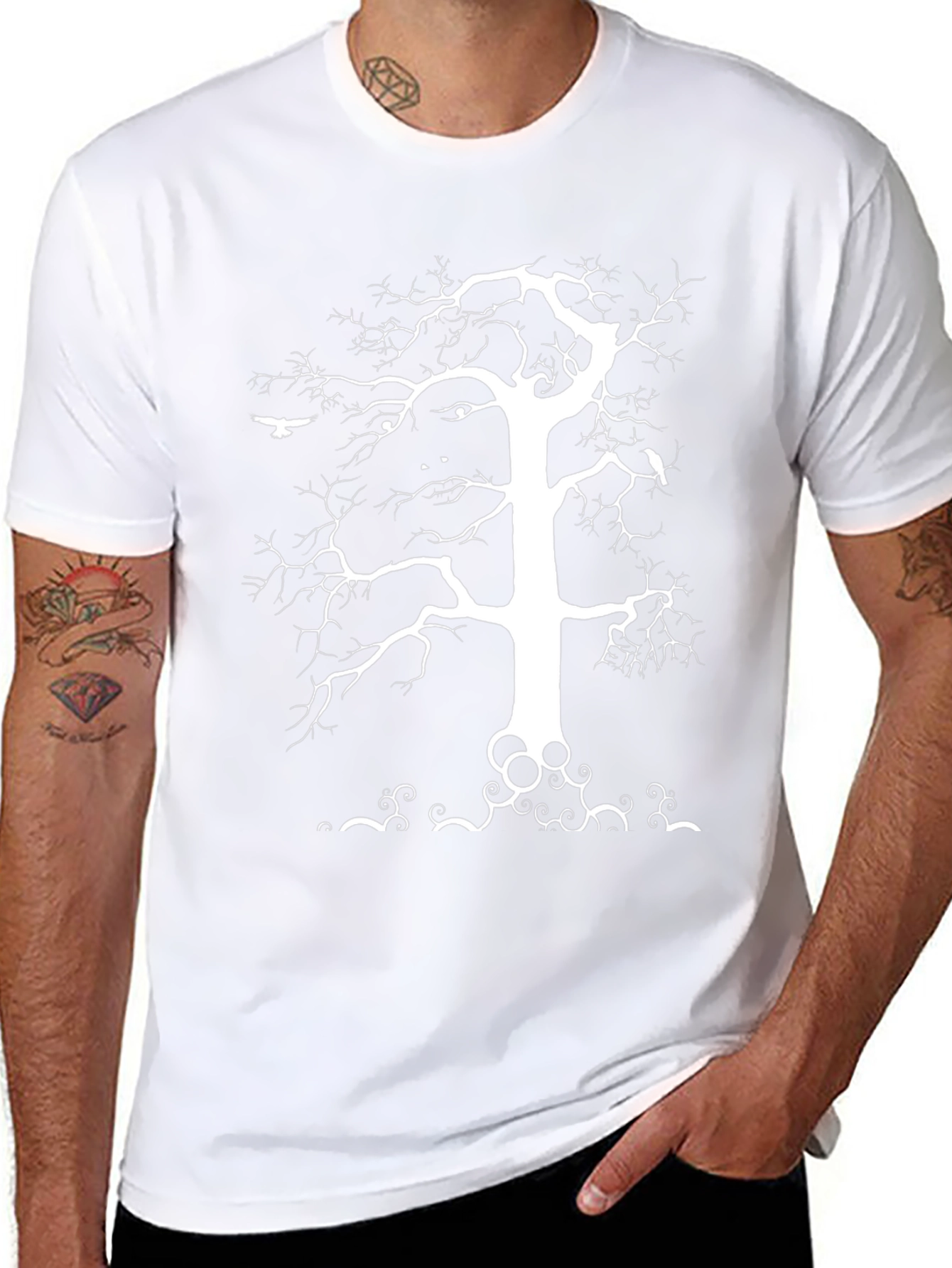 Mystic Tree Graphic Tee - Black