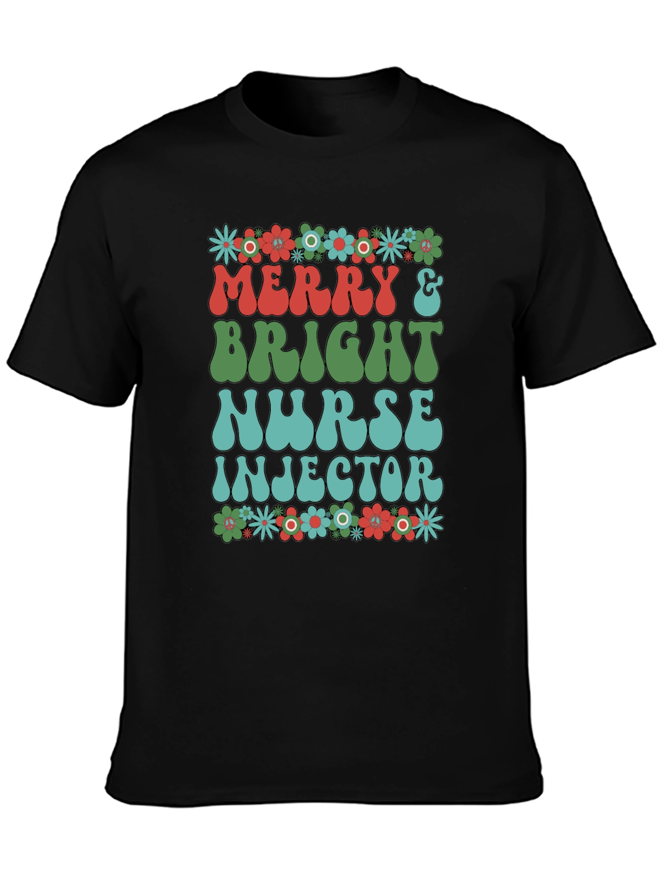 Merry & Bright Nurse Injector Tee