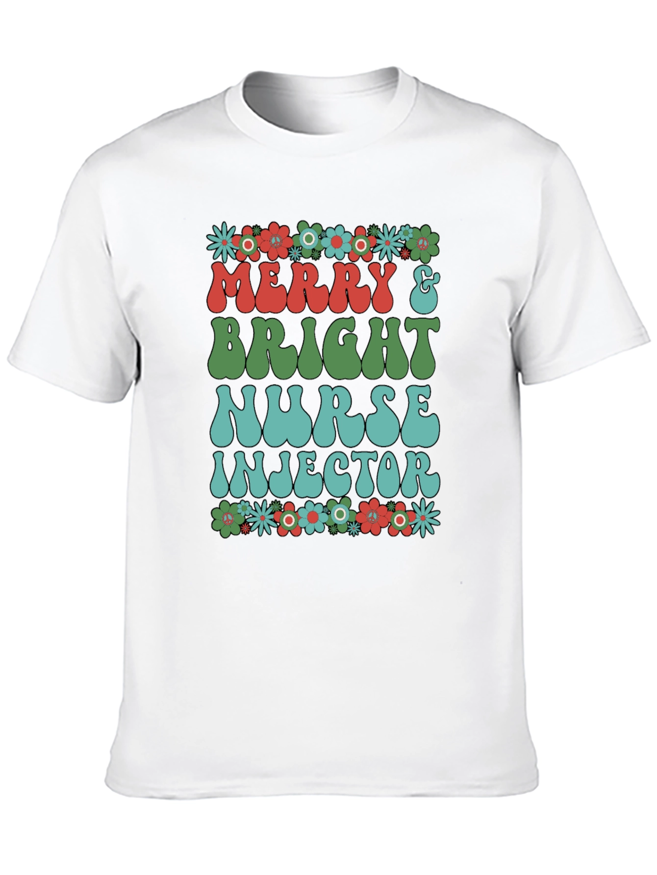Merry & Bright Nurse Injector Tee