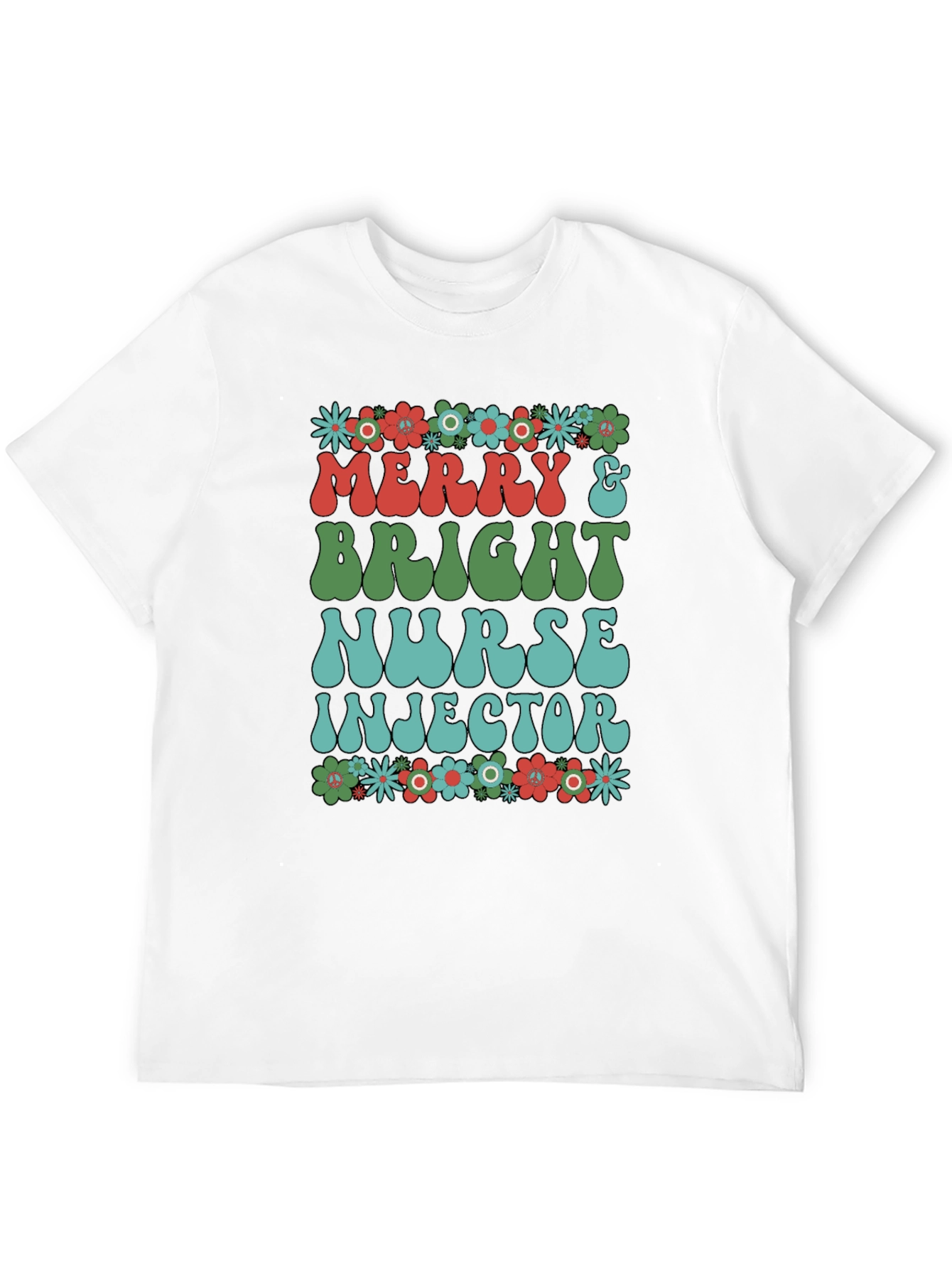 Merry & Bright Nurse Injector Tee