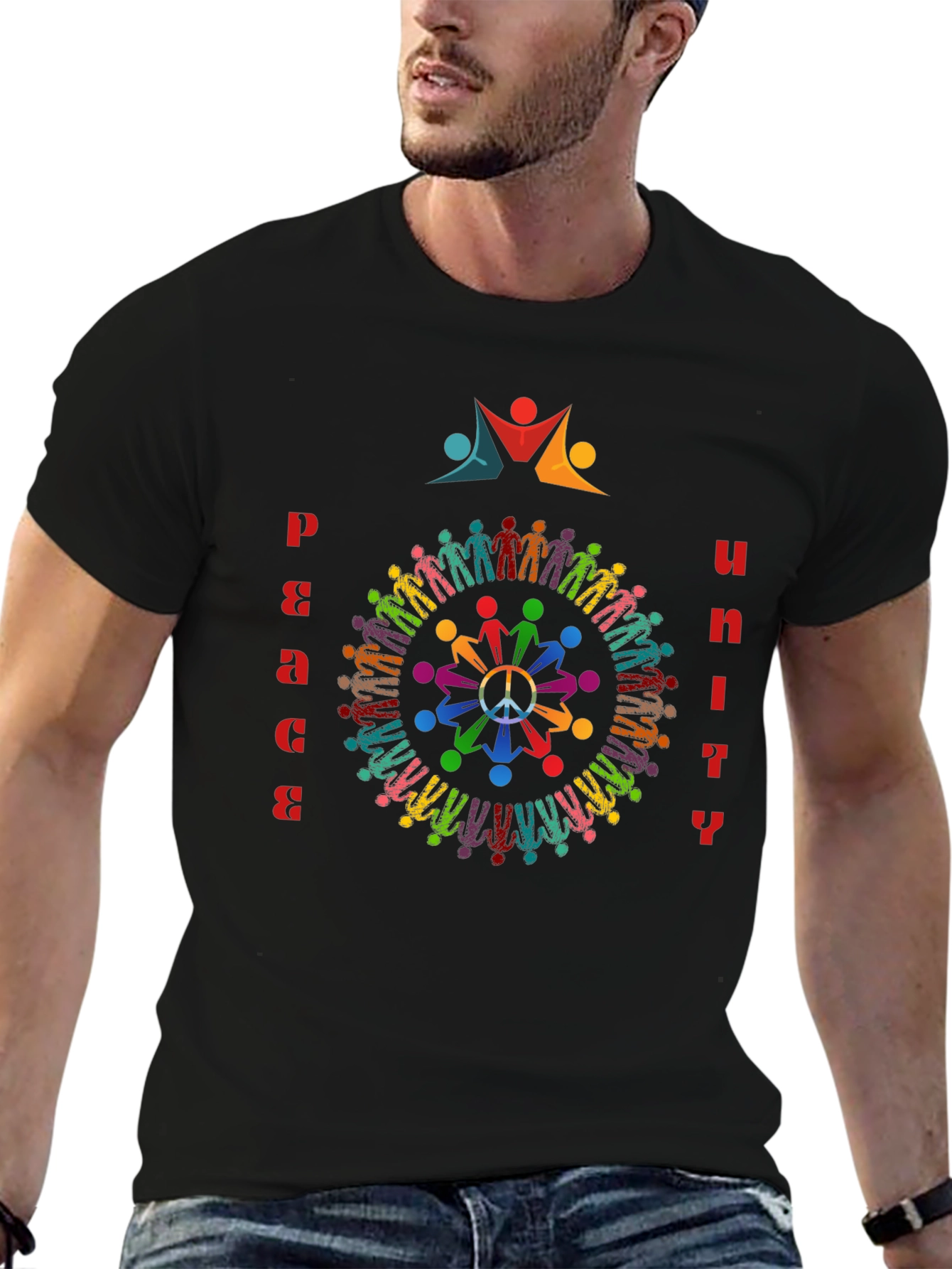 Peace & Unity Graphic T-Shirt - Global Harmony Design