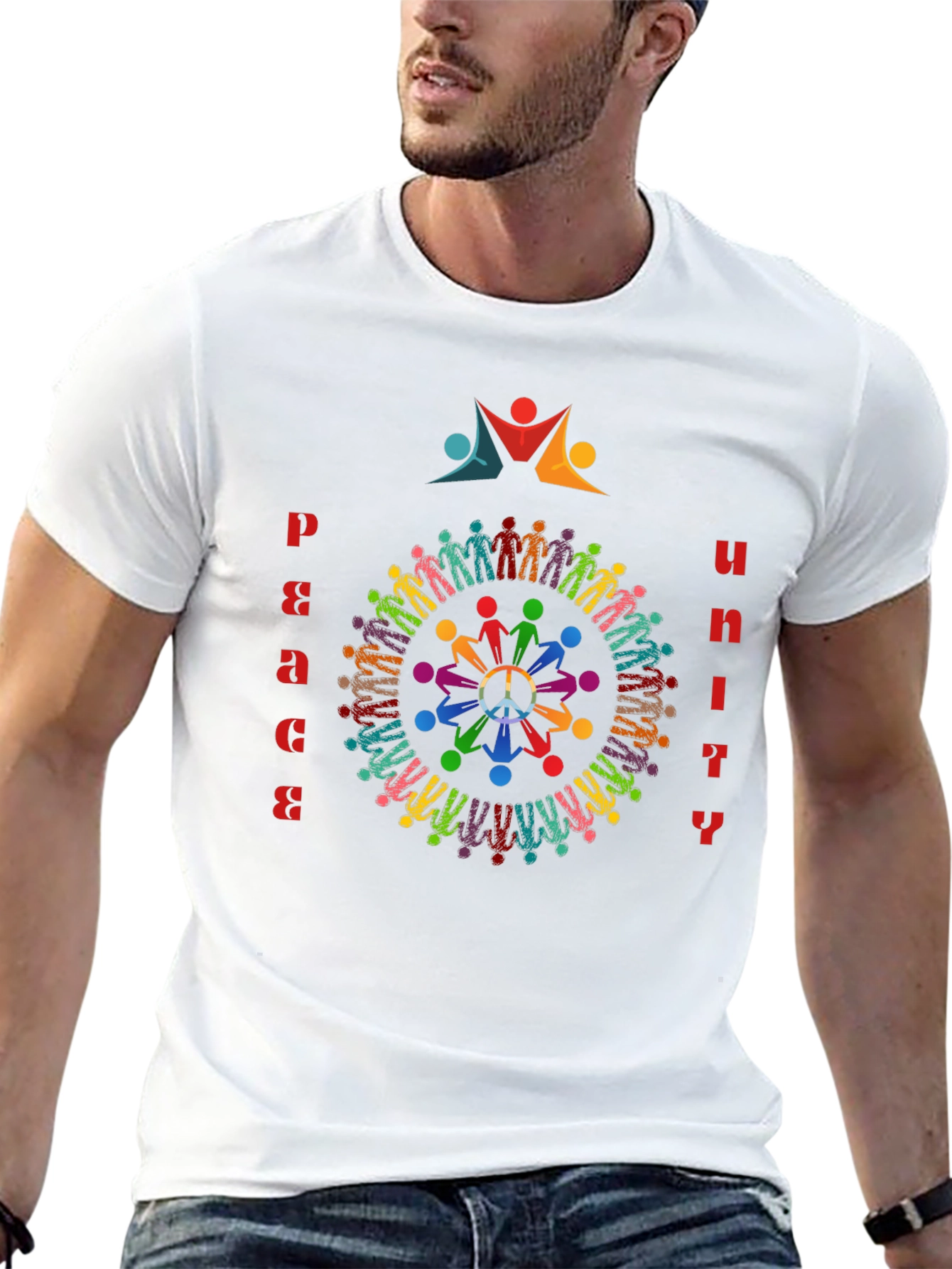 Peace & Unity Graphic T-Shirt - Global Harmony Design