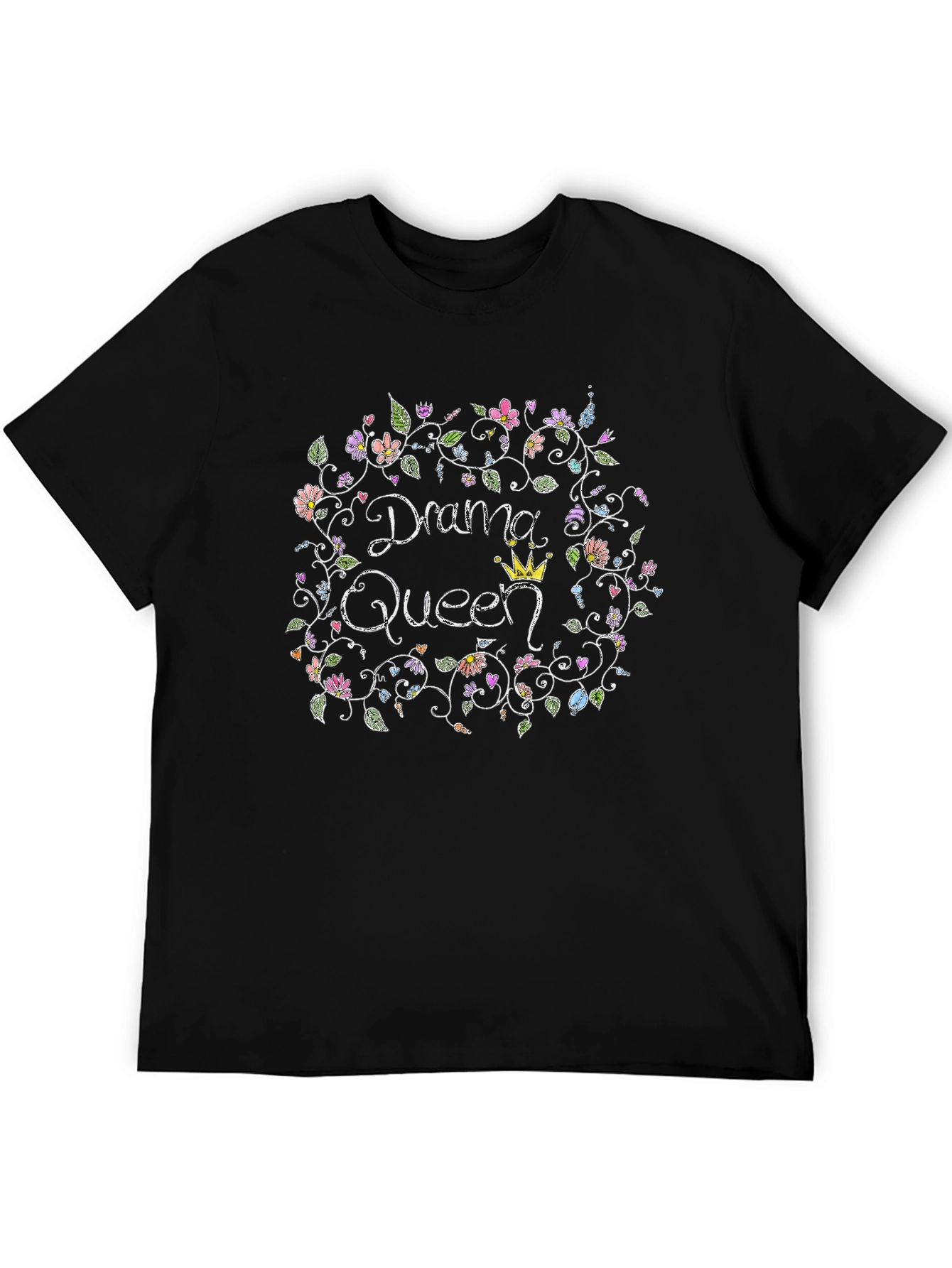 Drama Queen Floral T-Shirt - Quirky Cute Tee