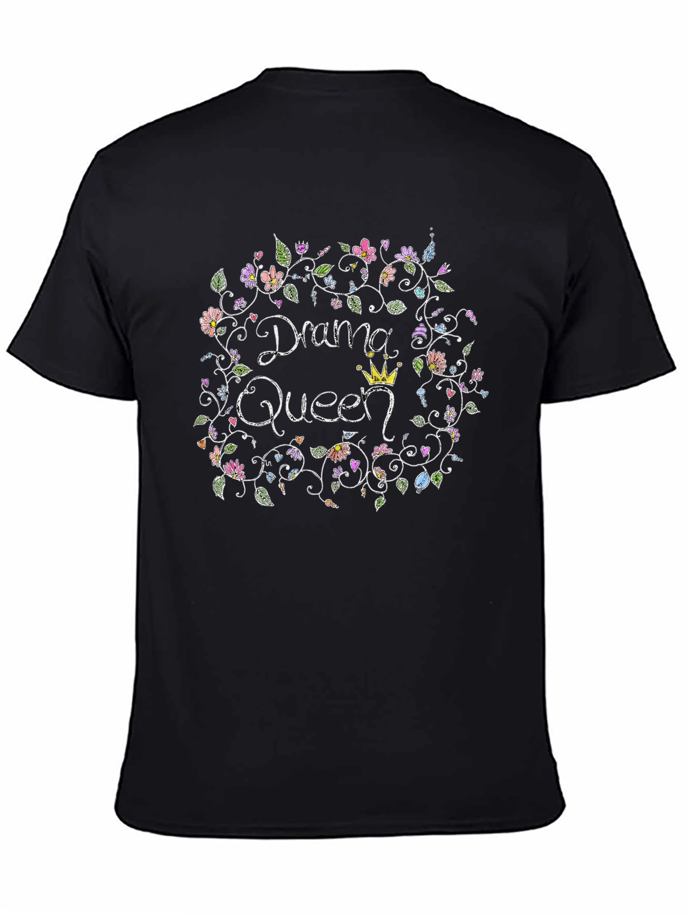 Drama Queen Floral T-Shirt - Quirky Cute Tee