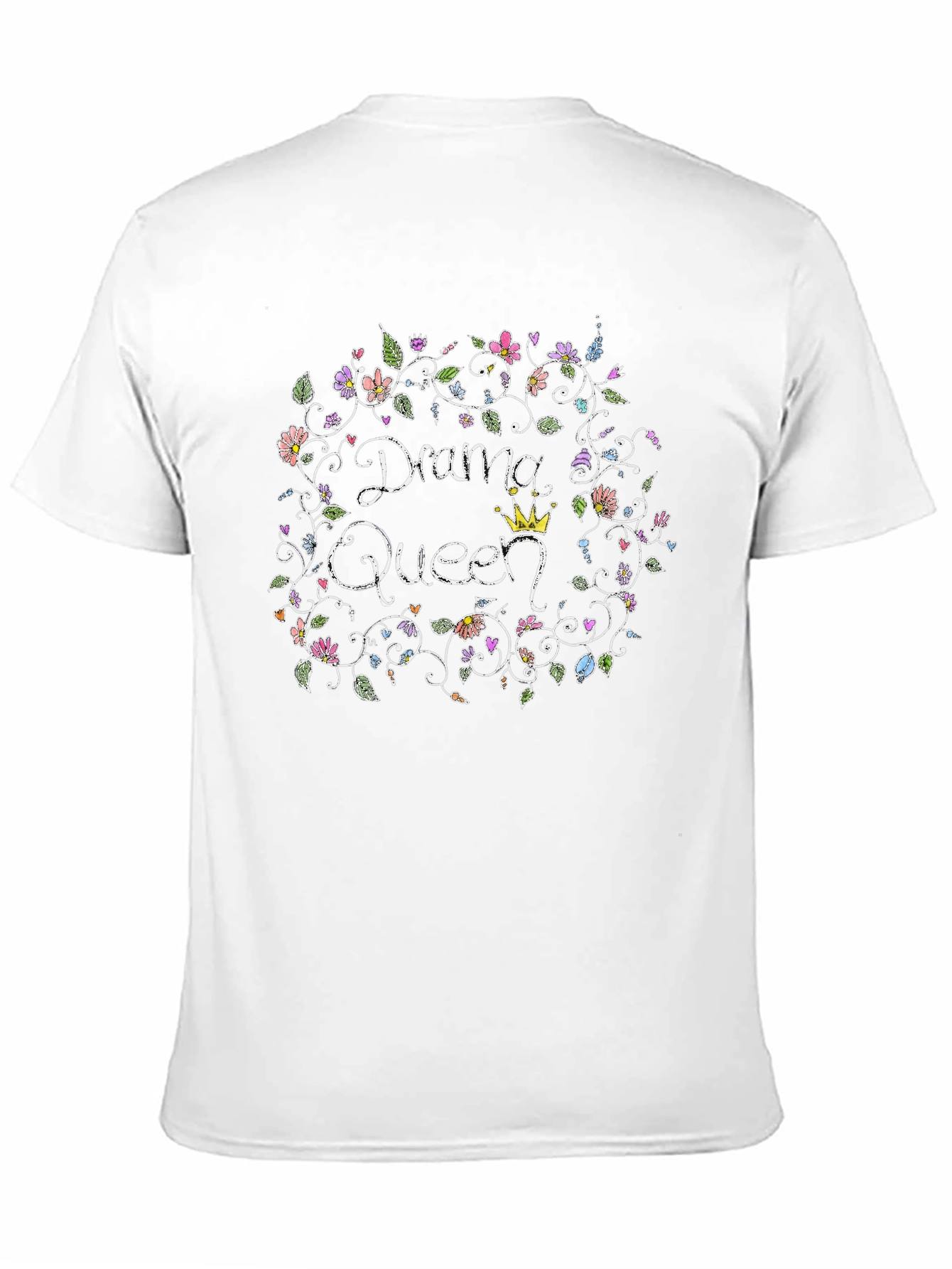 Drama Queen Floral T-Shirt - Quirky Cute Tee