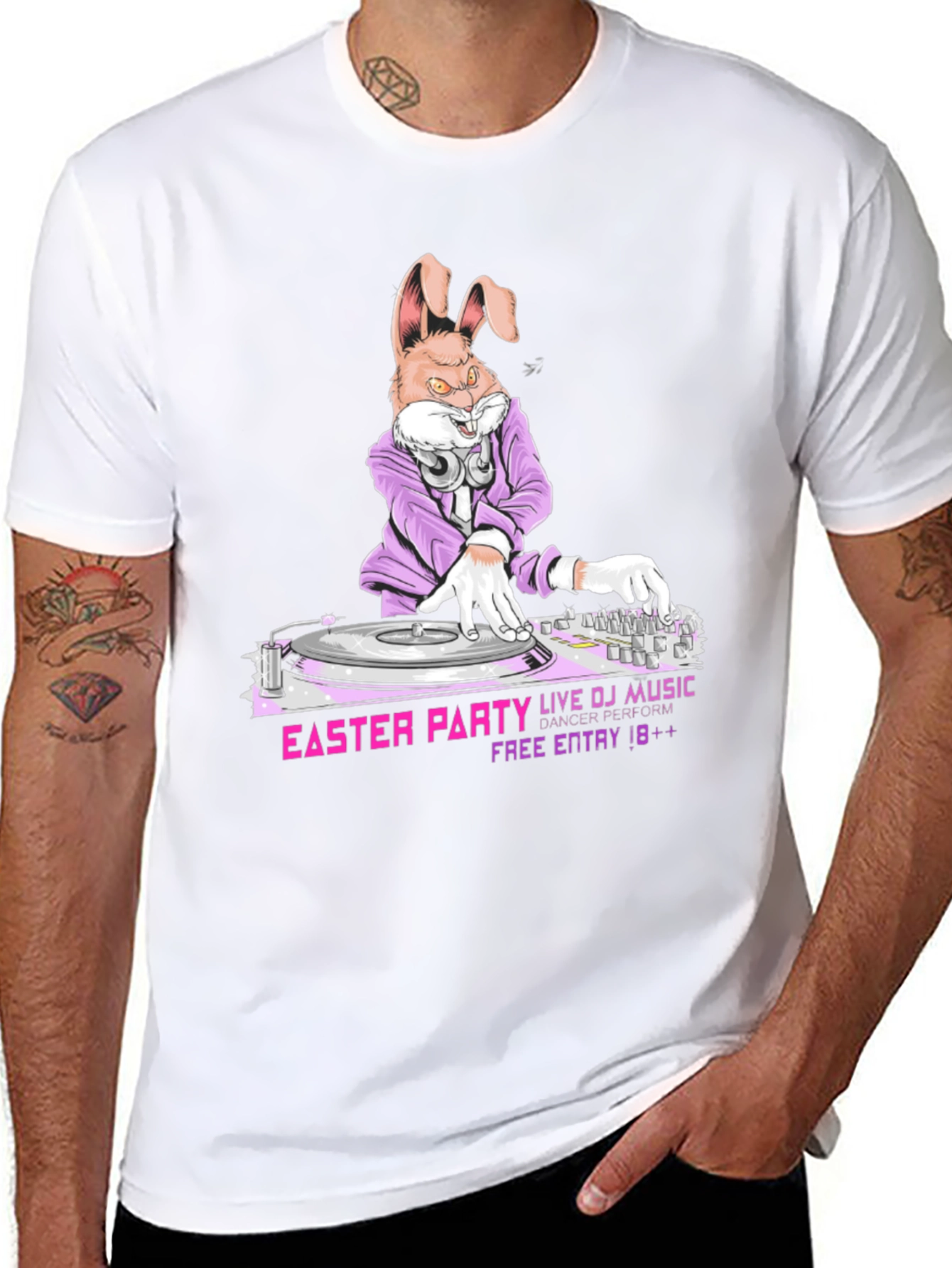 DJ Easter Bunny Party T-Shirt