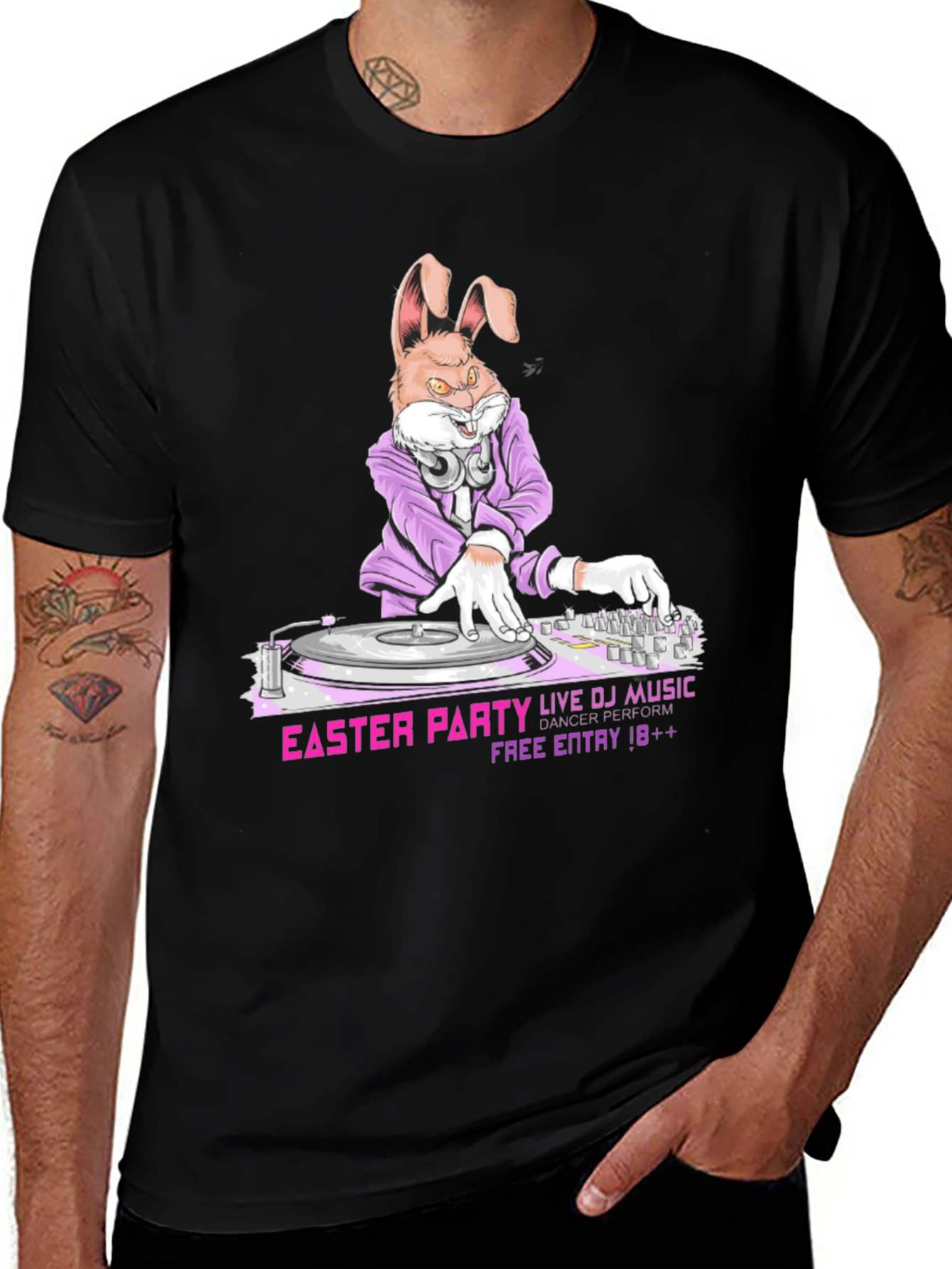 DJ Easter Bunny Party T-Shirt