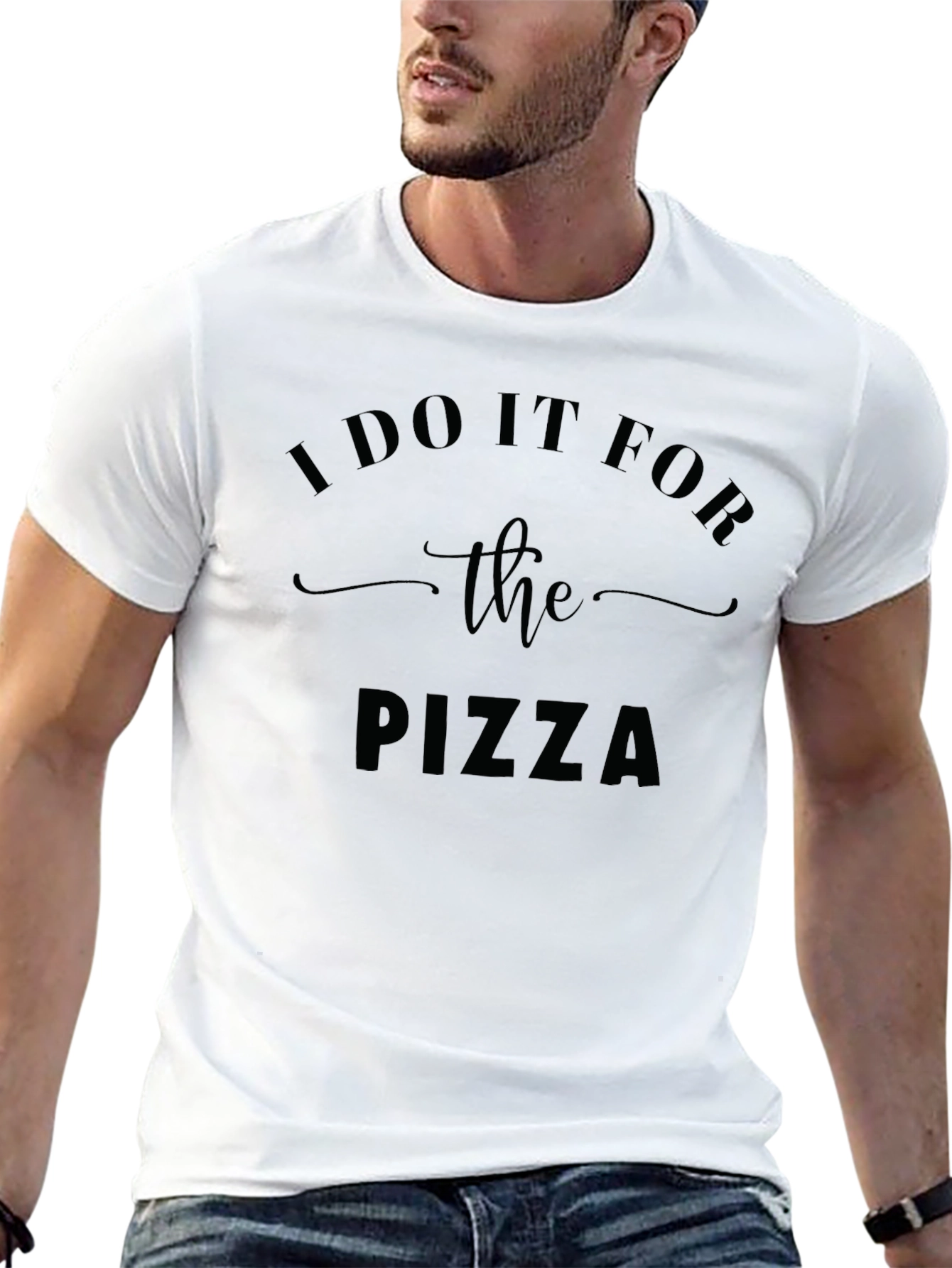 I Do It For The Pizza Graphic Tee