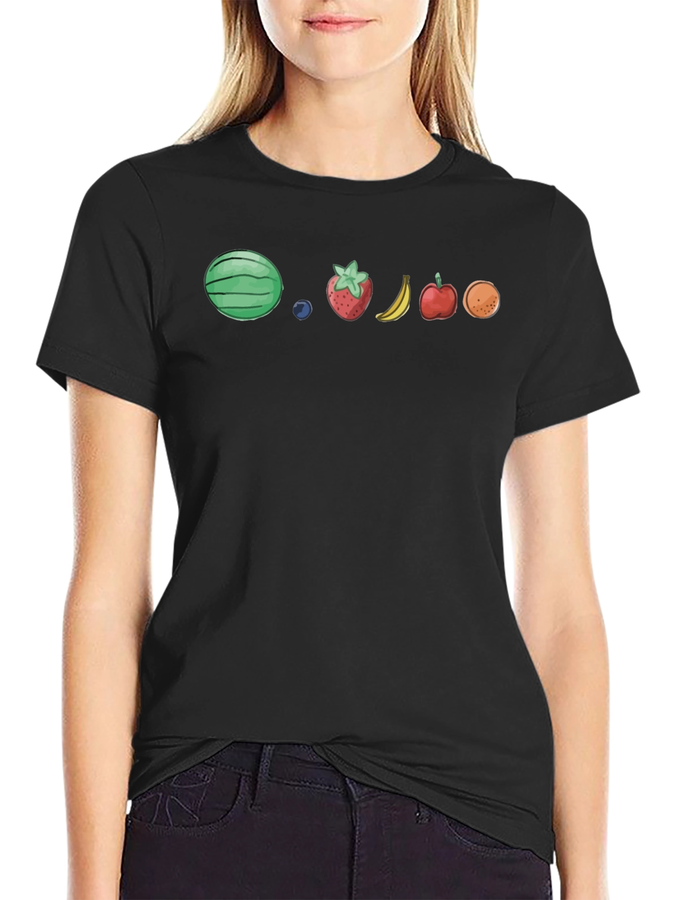 Fruit Lineup Black T-Shirt