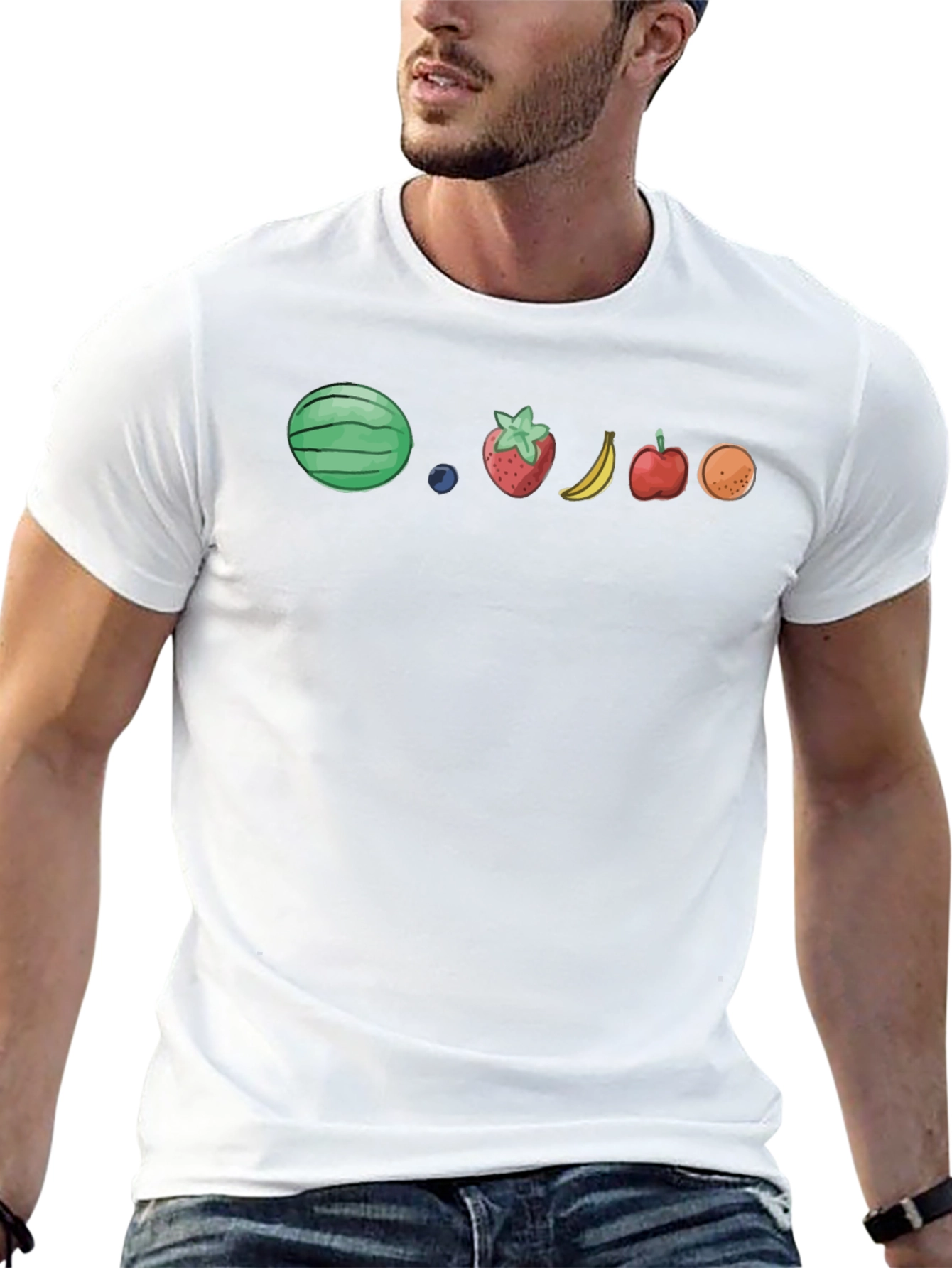 Fruit Lineup Black T-Shirt