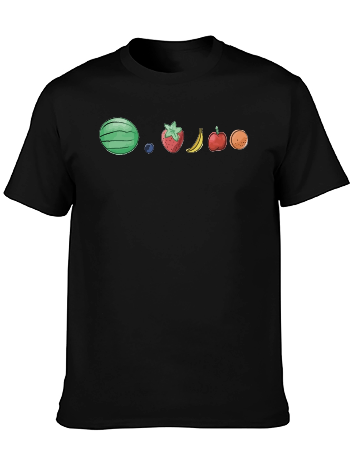 Fruit Lineup Black T-Shirt