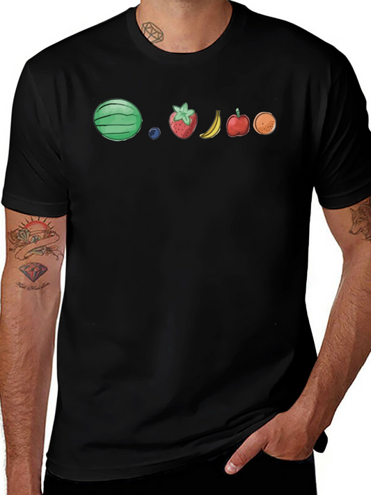 Fruit Lineup Black T-Shirt