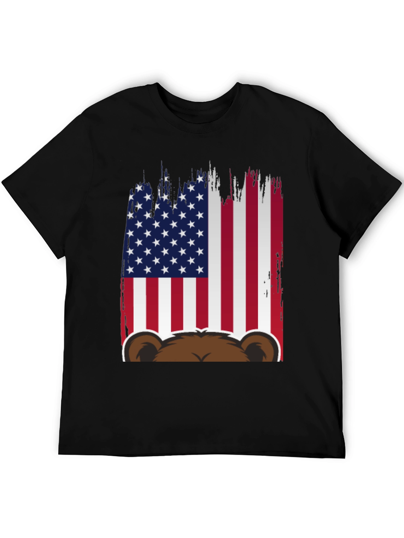 American Flag Bear Graphic Tee