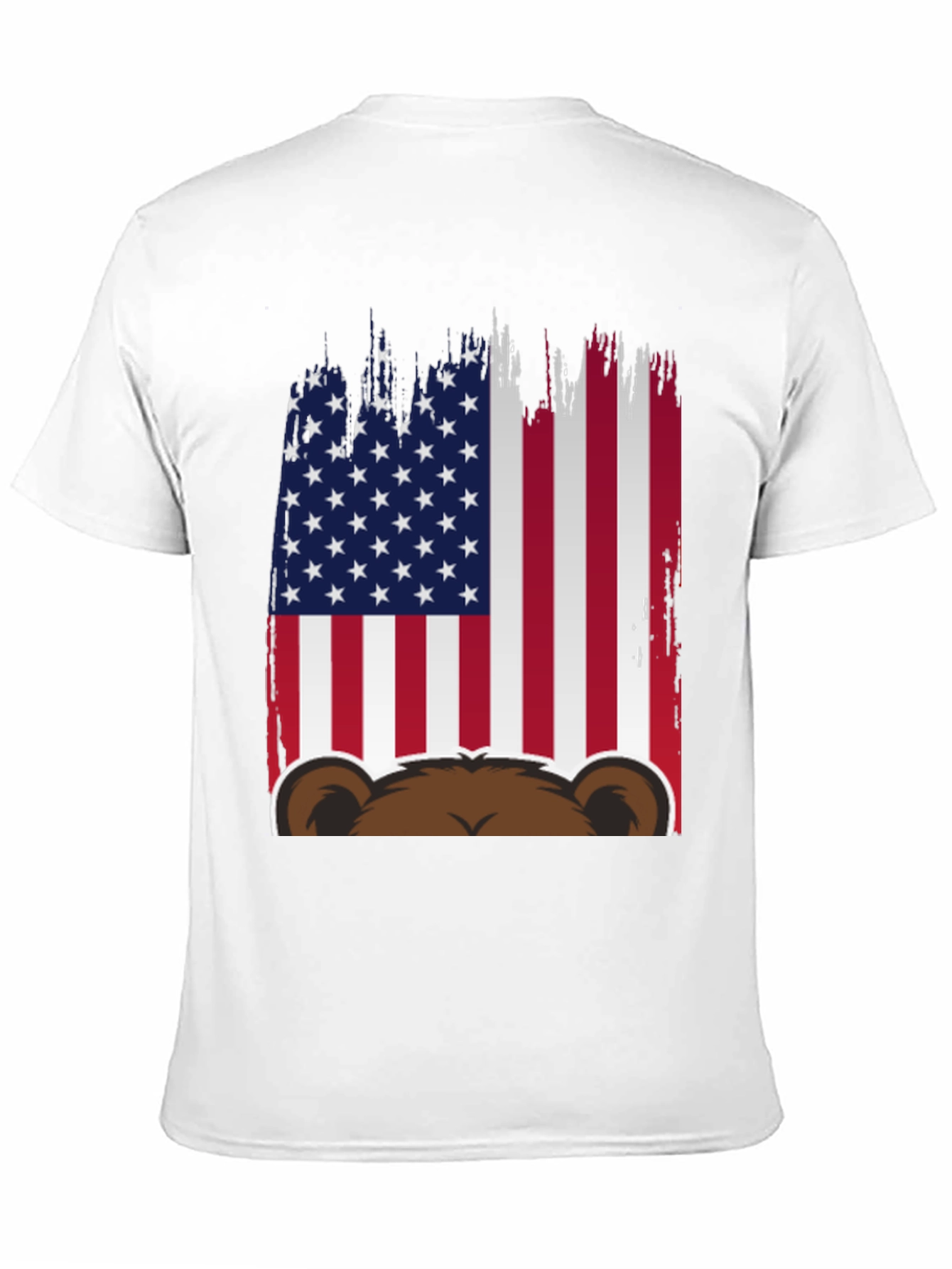 American Flag Bear Graphic Tee