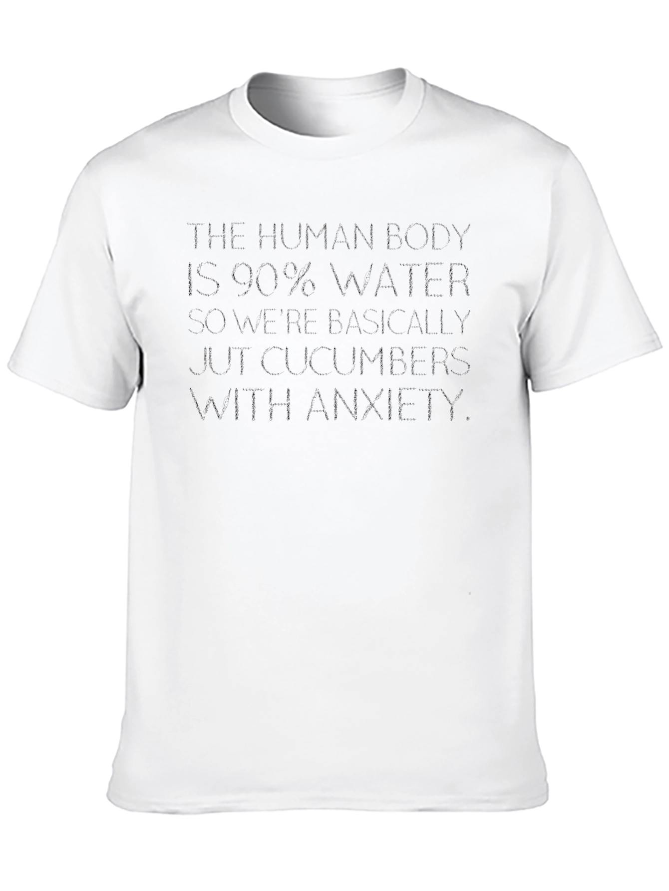 Human Body 90% Water Funny T-Shirt