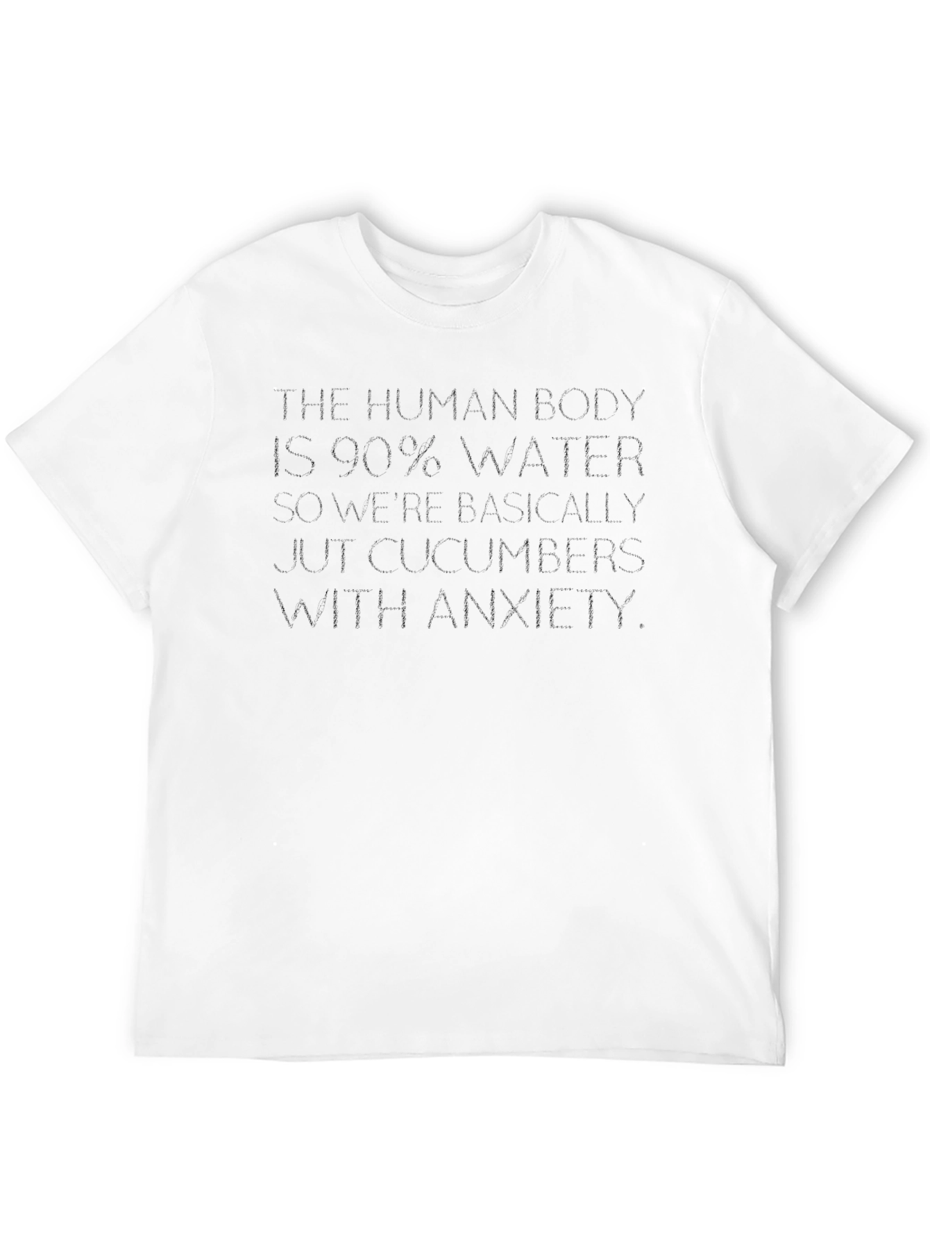 Human Body 90% Water Funny T-Shirt