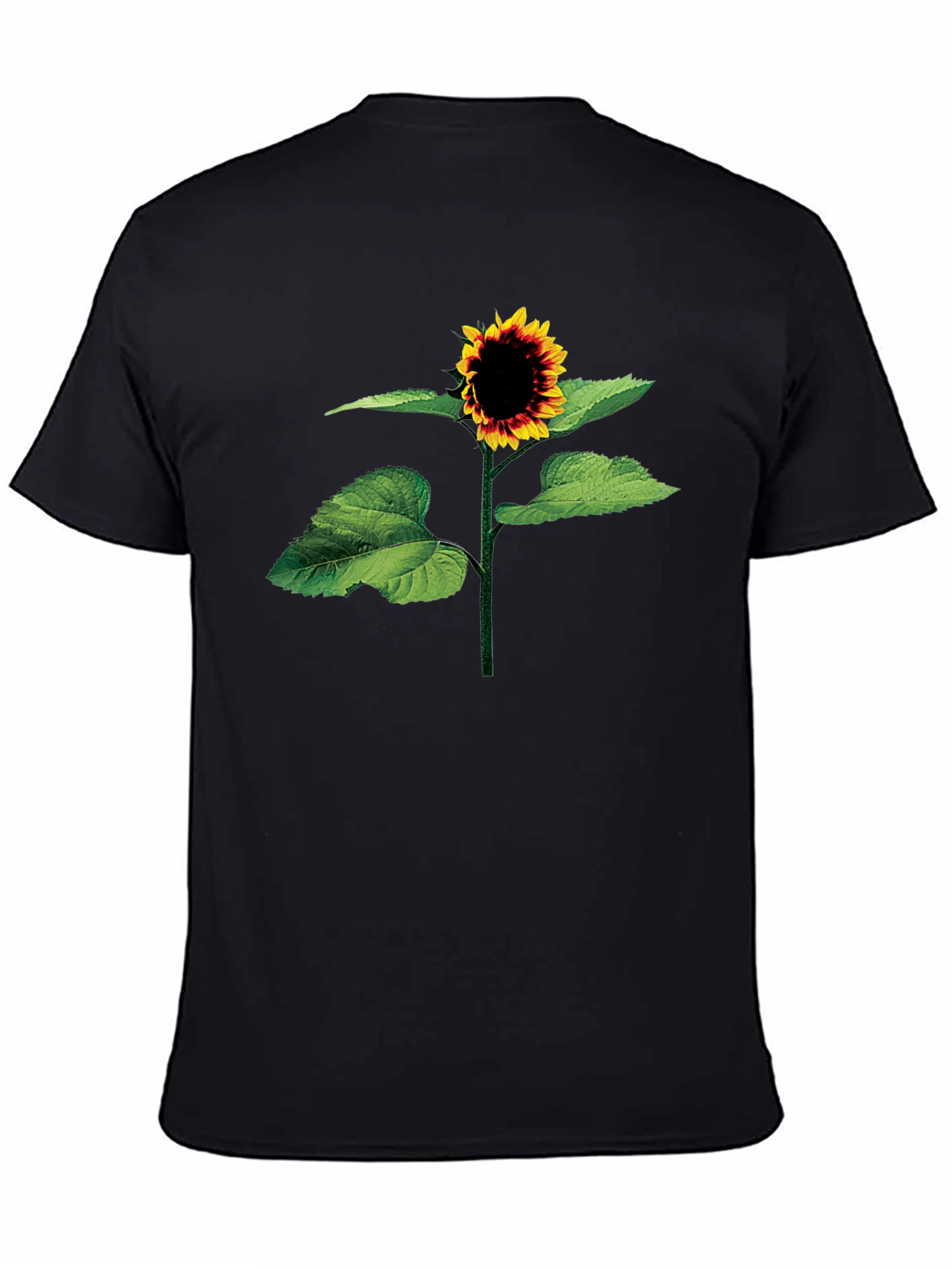 Sunflower Graphic Tee - Stylish Black T-Shirt