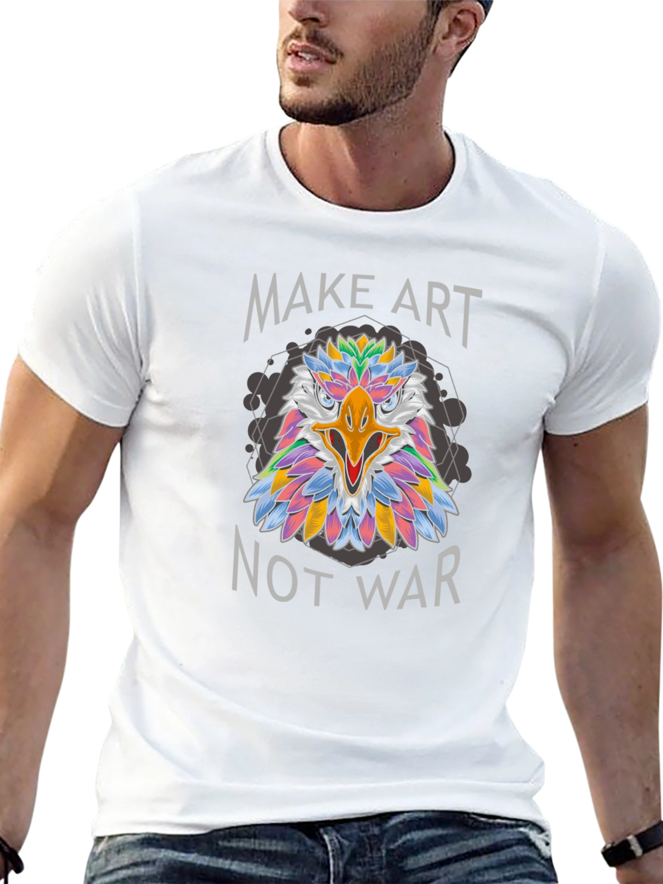 Make Art Not War Graphic Tee