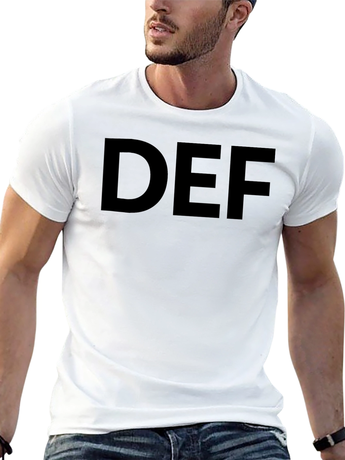 Mens Black Graphic T-Shirt - DEF Design