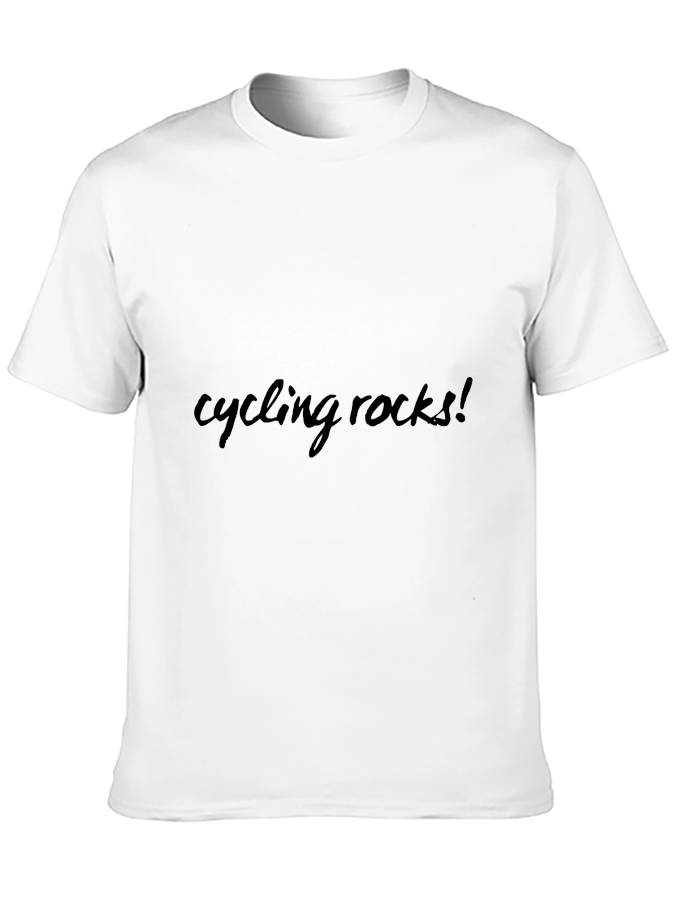 Cycling Rocks! Black Graphic Tee Shirt