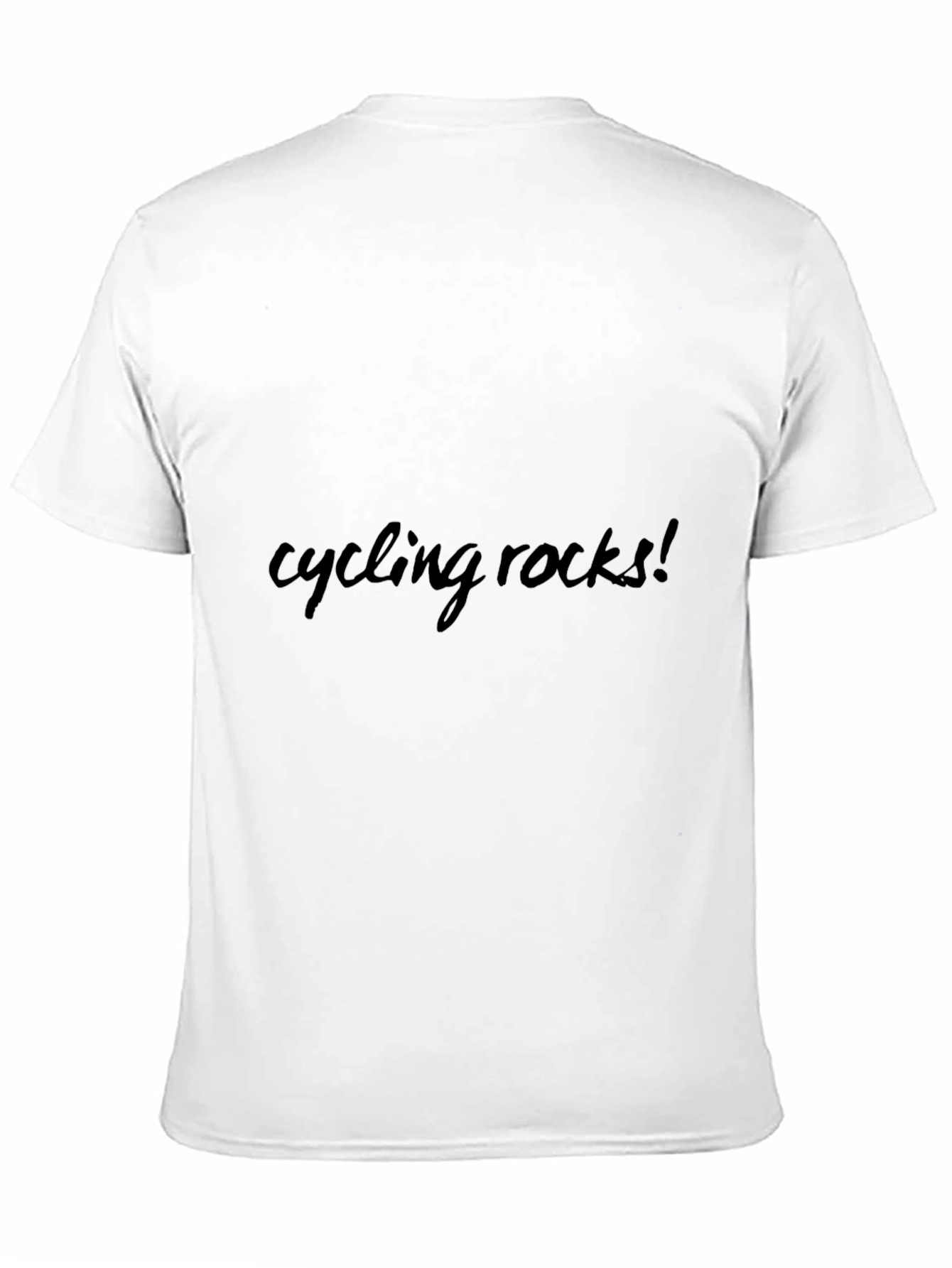 Cycling Rocks! Black Graphic Tee Shirt