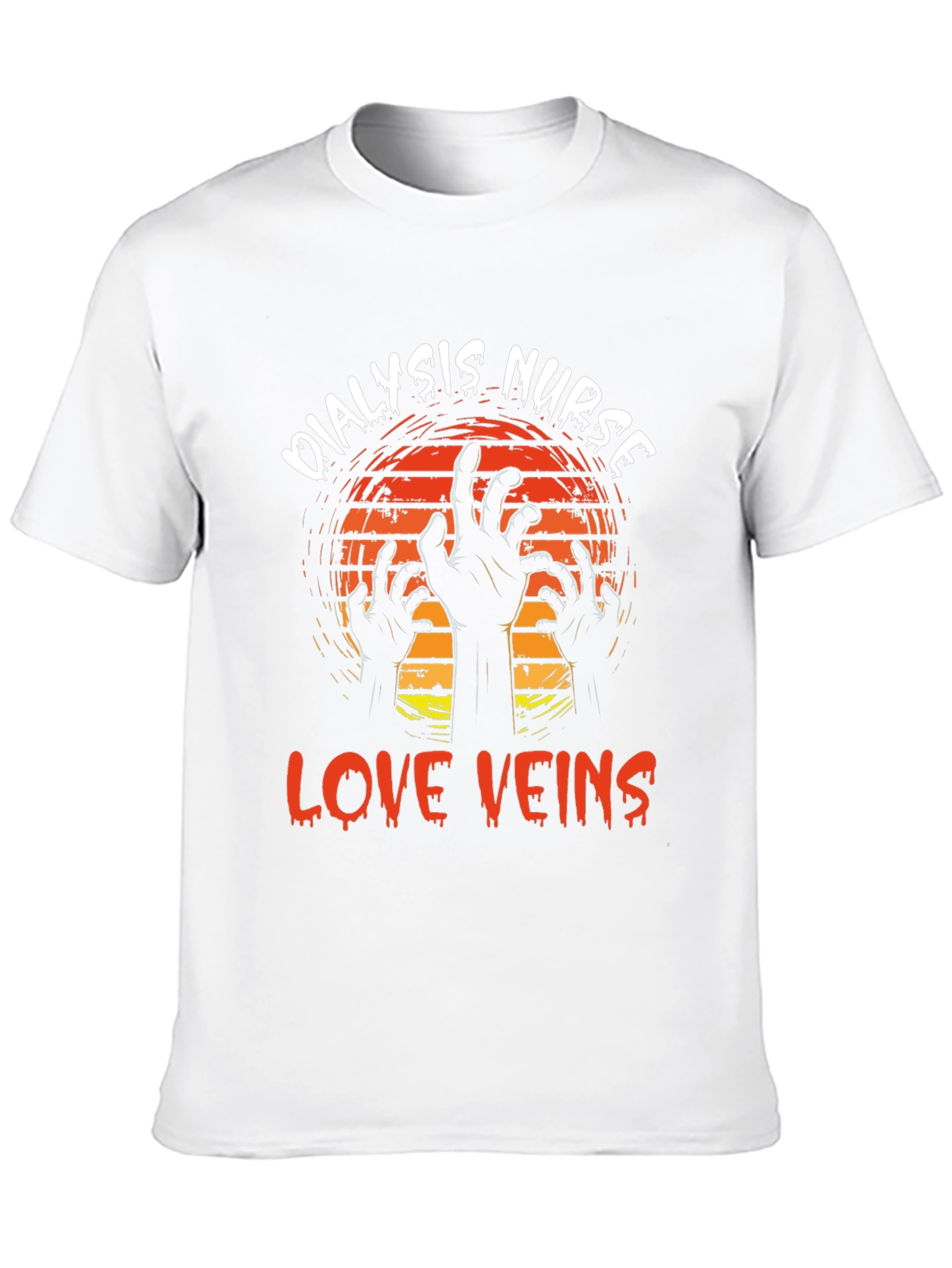 Dialysis Nurse Love Veins Graphic T-Shirt