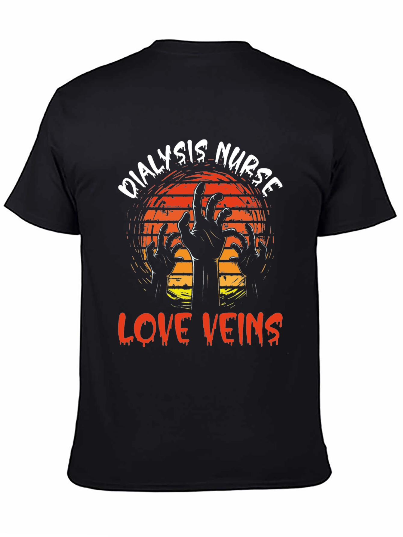 Dialysis Nurse Love Veins Graphic T-Shirt