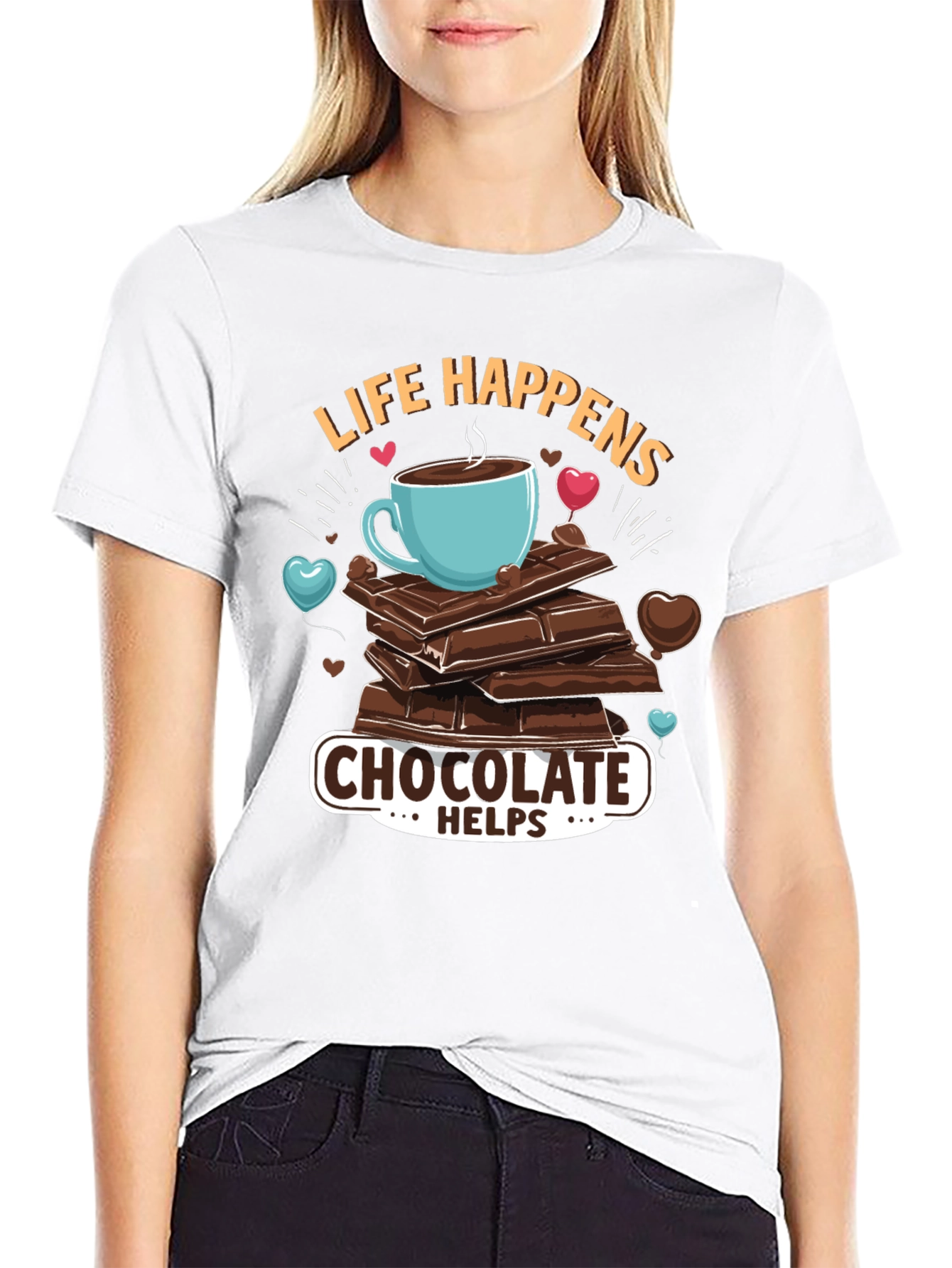 Life Happens Chocolate Helps T-Shirt