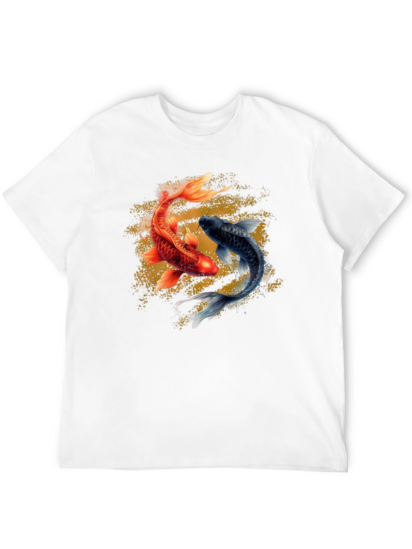 Yin Yang Koi Fish Graphic T-Shirt