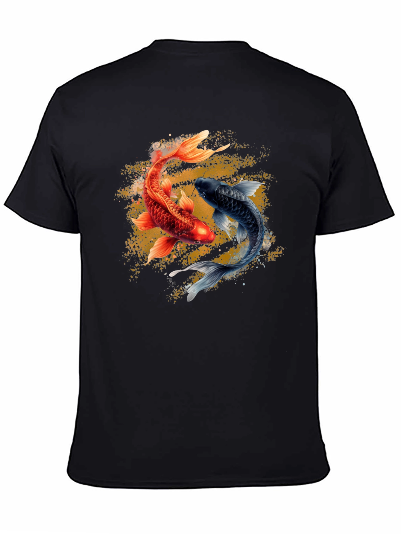 Yin Yang Koi Fish Graphic T-Shirt