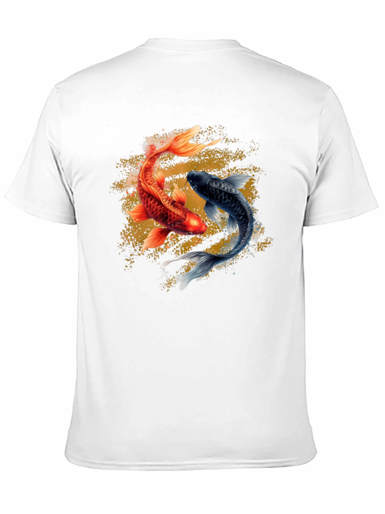 Yin Yang Koi Fish Graphic T-Shirt