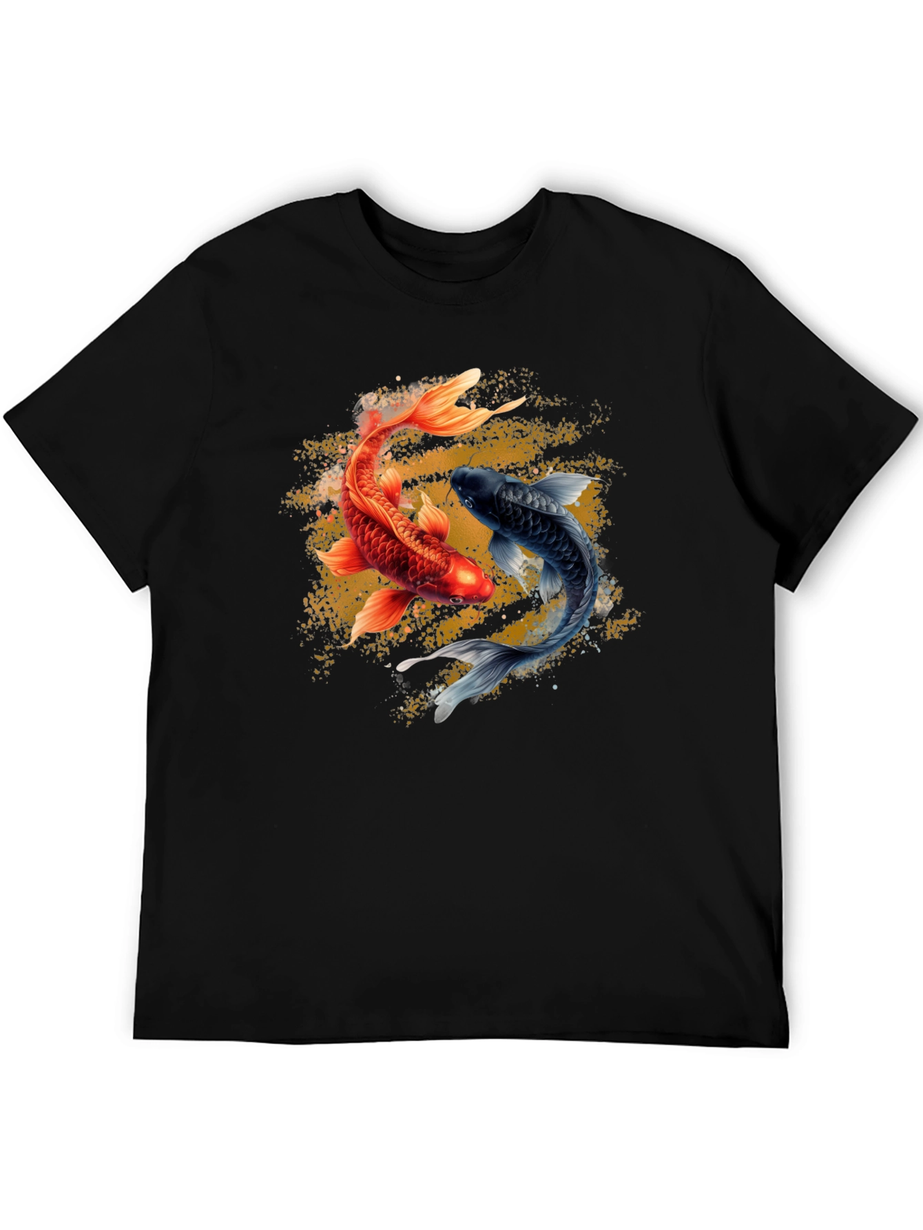 Yin Yang Koi Fish Graphic T-Shirt
