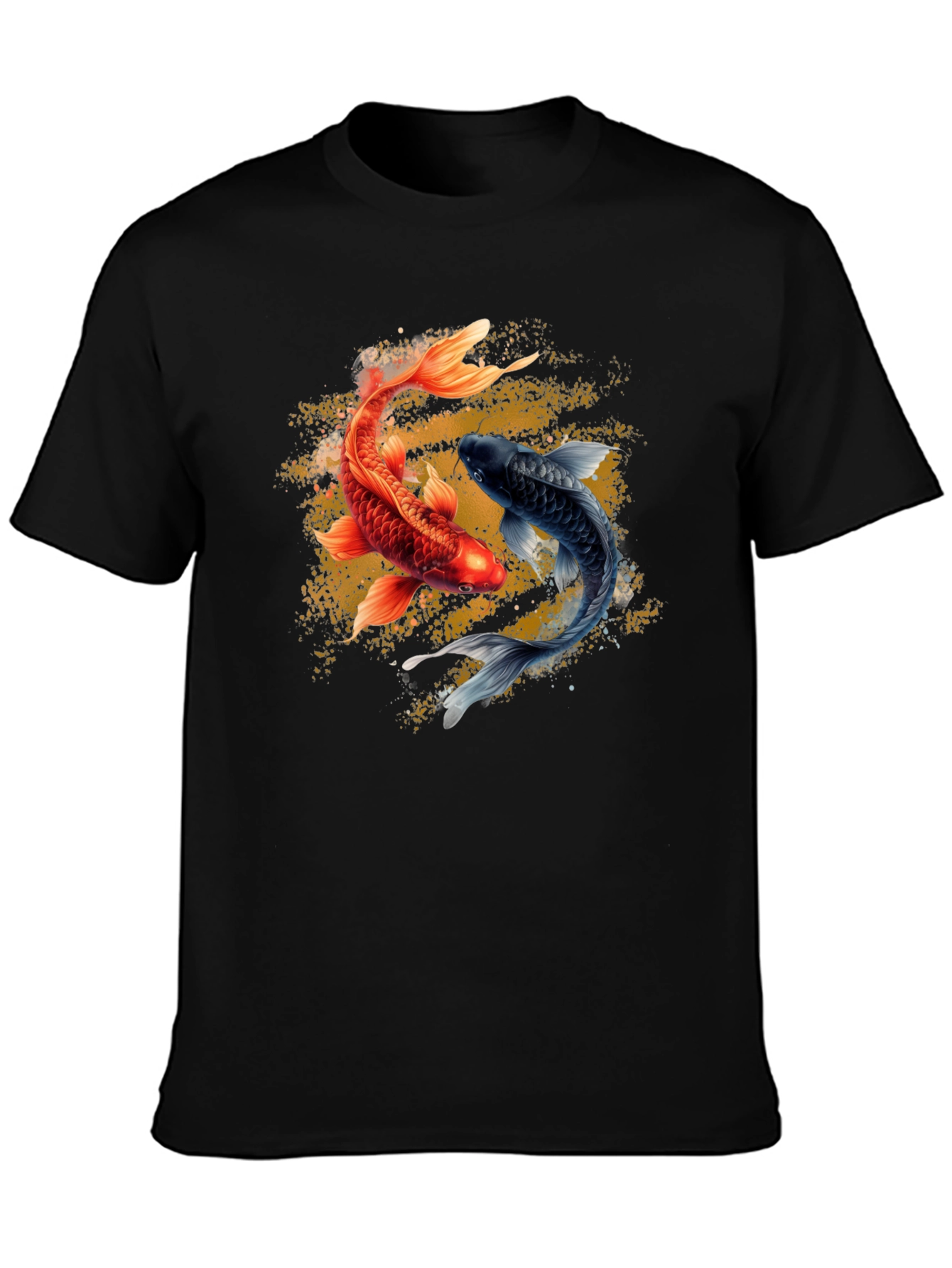 Yin Yang Koi Fish Graphic T-Shirt